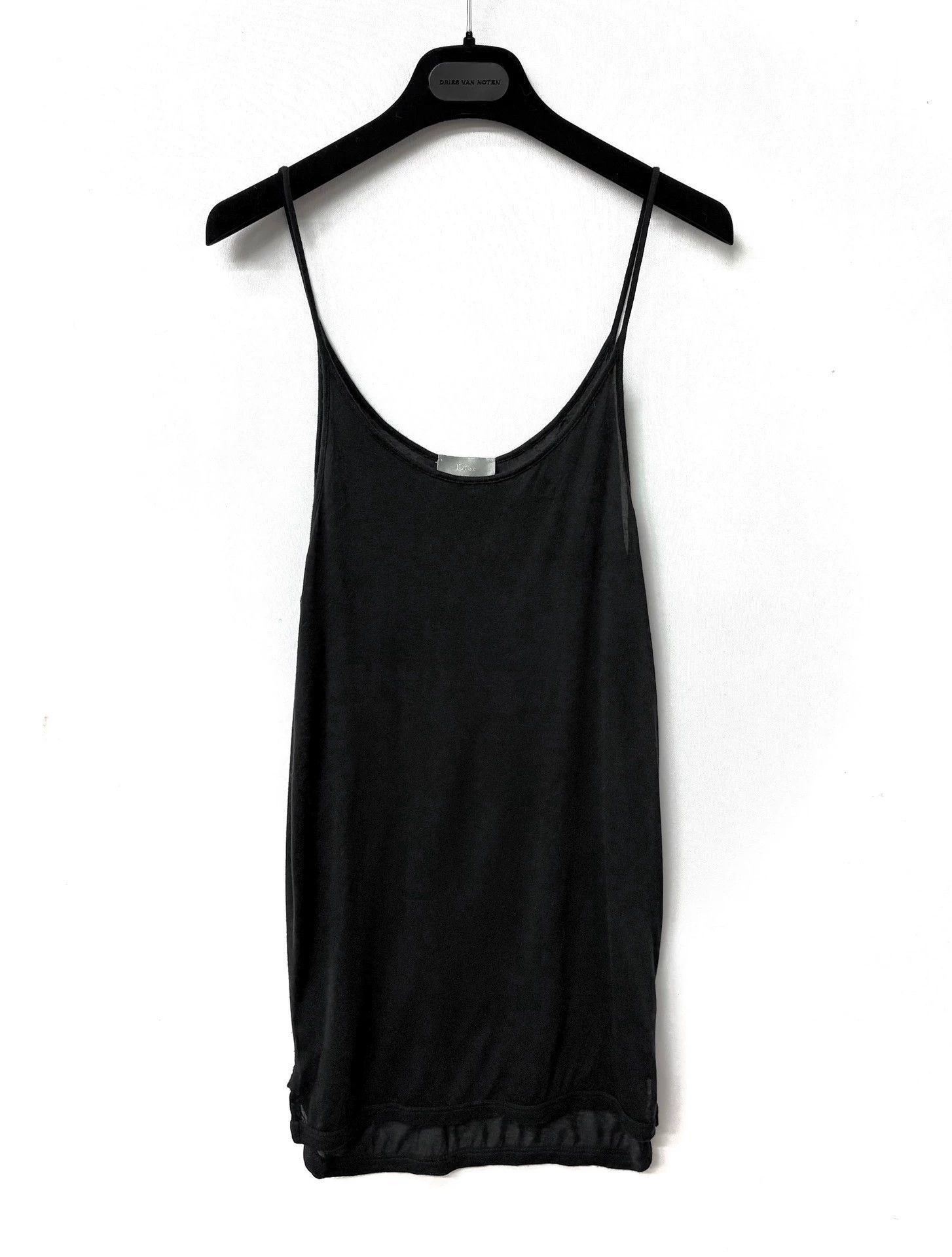 Dior Black Sleeveless Camisole Top Size US XS / EU 42 / 0 - 1 Thumbnail