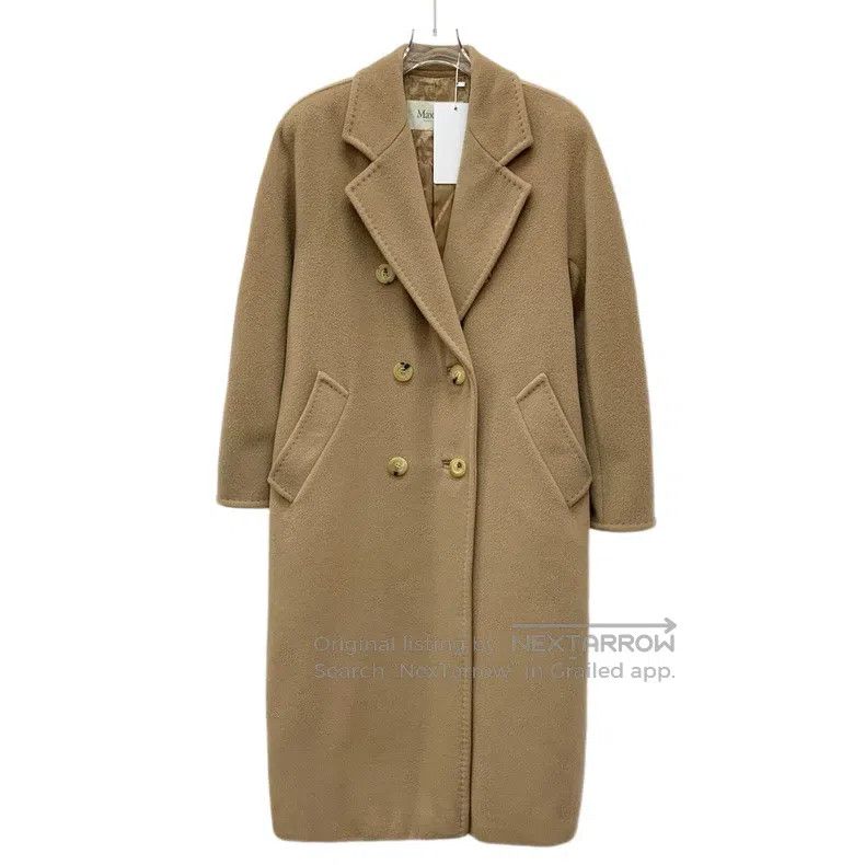 Max Mara Max Mara Brown Woolen Collar Double Breasted Long Sleeve C Size XXS / US 00 / IT 34 - 1 Thumbnail