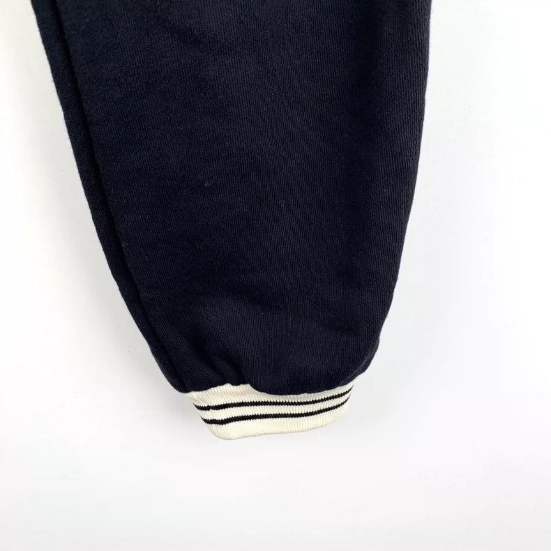 Gucci Gucci Black Striped Logo Embroidery Casual Pants-2506 Size 31" - 4 Thumbnail