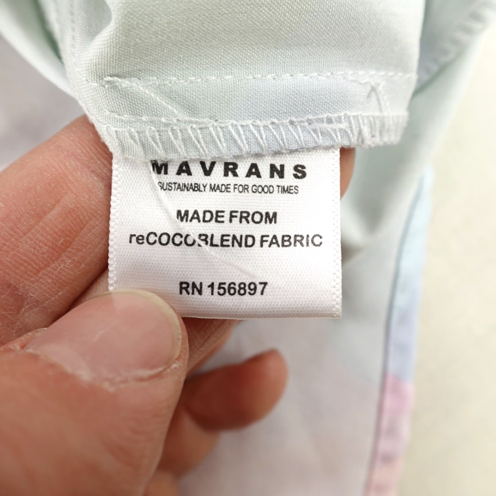 Pinko Mavrans Shirt Mens Medium Pink Green Blue Pastel Abstract Performance Coconut Size US M / EU 48-50 / 2 - 5 Thumbnail