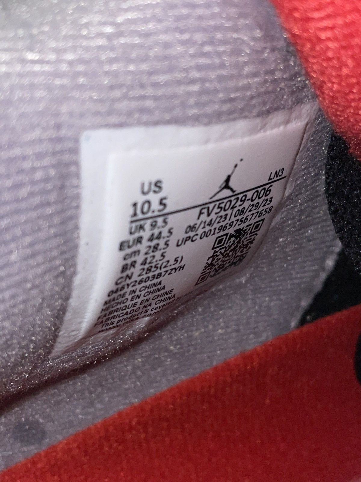 Jordan Brand Jordan 4 Bred Reimagined Size US 10.5 / EU 43-44 - 7 Thumbnail