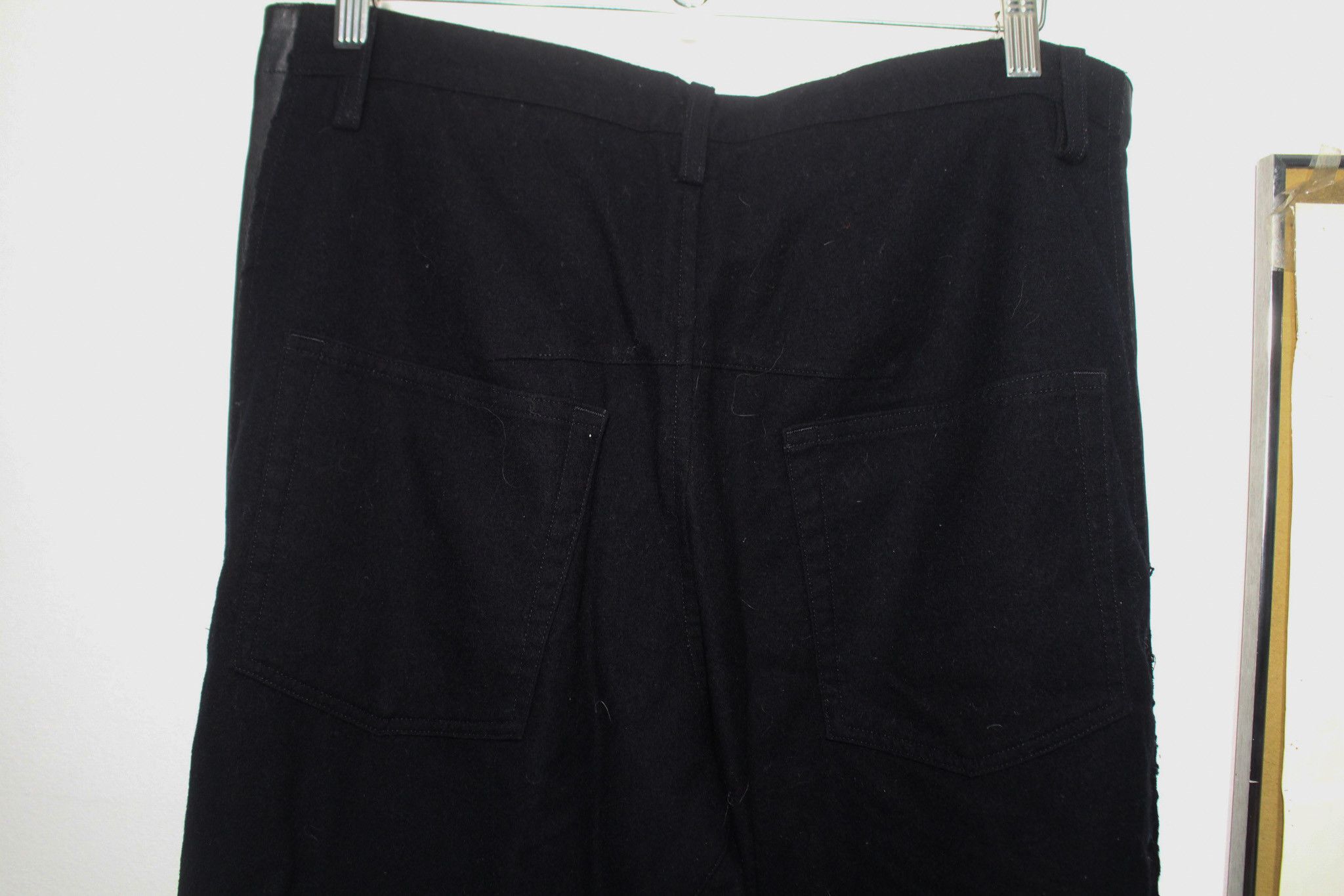Yohji Yamamoto Y's Wool Sheepskin Leather Trim Pants/Trousers Size US 32 / EU 48 - 7 Thumbnail