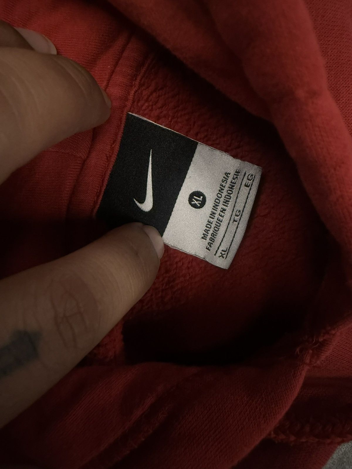 Nike Embroidered Nike Hoodie Size US XL / EU 56 / 4 - 2 Thumbnail