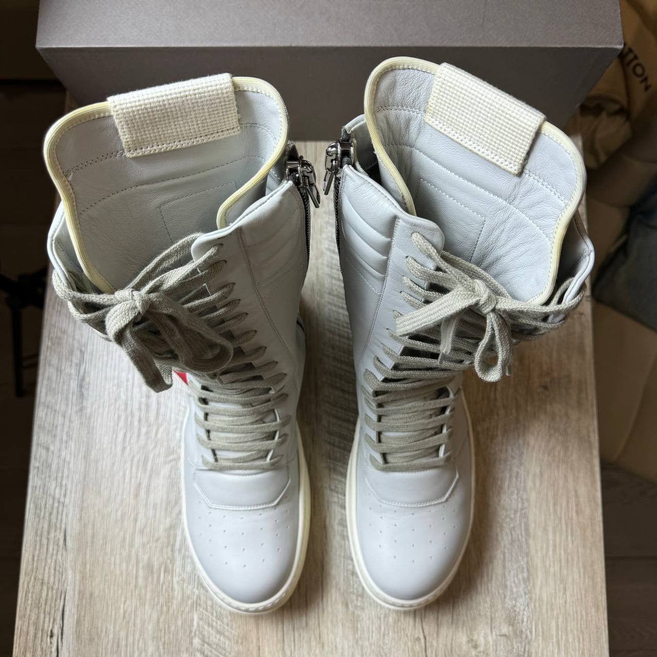 Rick Owens Rick Owens Cargobasket Oyster Red Size US 8 / EU 41 - 4 Thumbnail