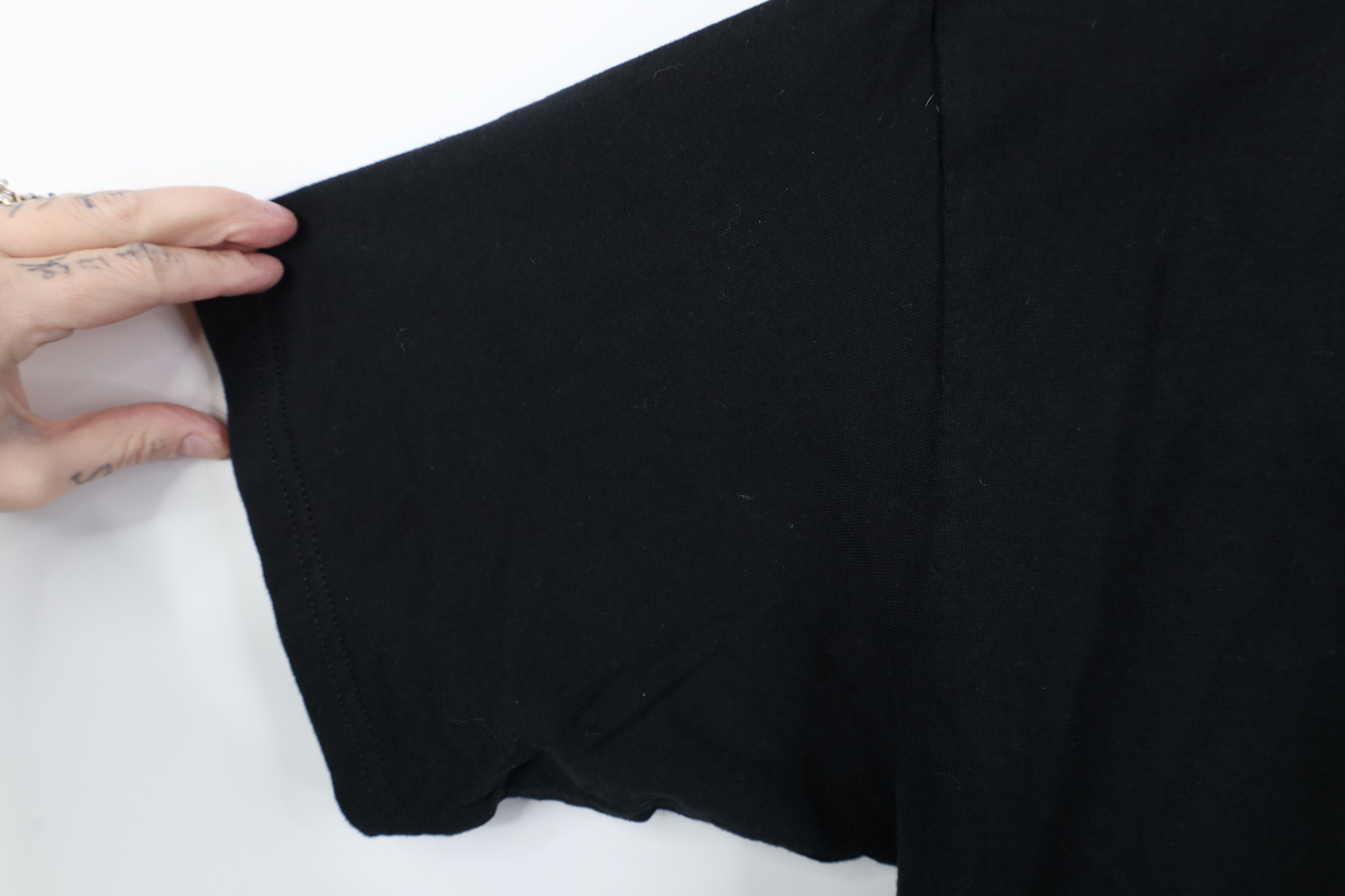 Vintage Vintage 90s Y2K Streetwear Blank Heavy Cotton T-Shirt Black Size US XL / EU 56 / 4 - 8 Thumbnail