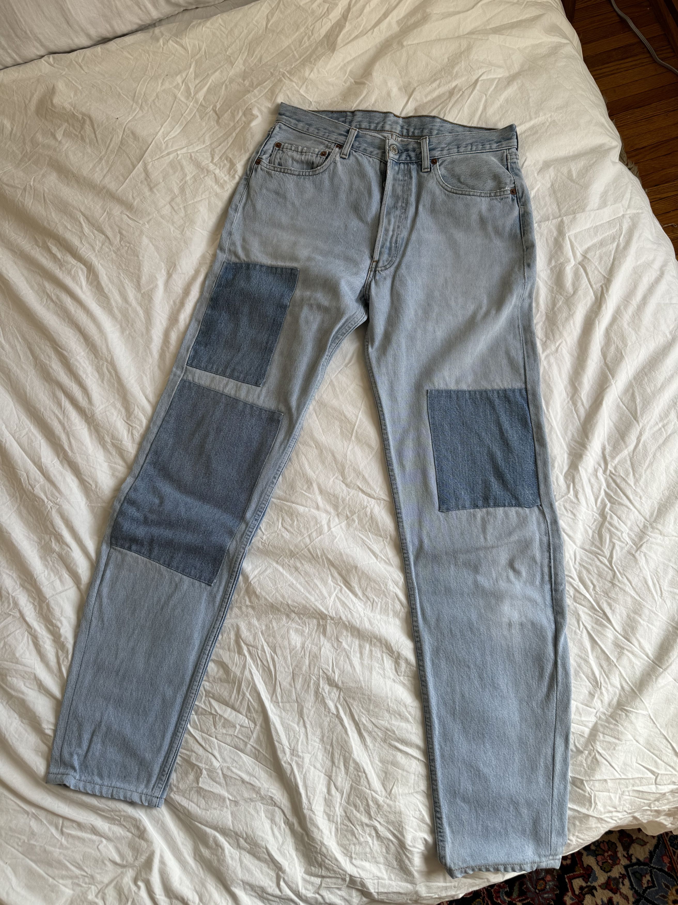 image of Levis Made Crafted x Levis Vintage Clothing Vintage 501 Jeans in Washed Denim, Men's (Size 33)