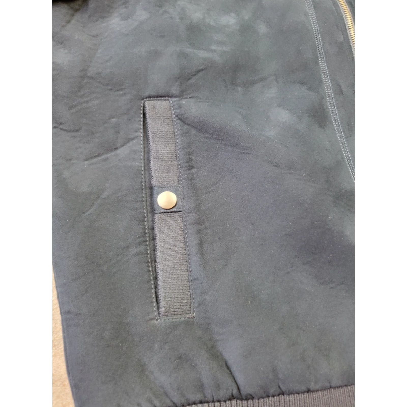 Kenzo Enzo Tovare Jacket Bomber Jacket Mens Medium Blue Faux Suede Elbow Patches Full Zip Pockets Regular Fit Casual Business Size US M / EU 48-50 / 2 - 5 Thumbnail