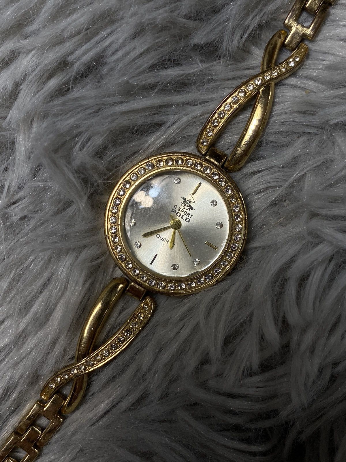 Japanese Brand × Jewelry × Vintage G Sport Polo Gold-Tone Watch with Crystal Accents Size ONE SIZE - 11 Thumbnail