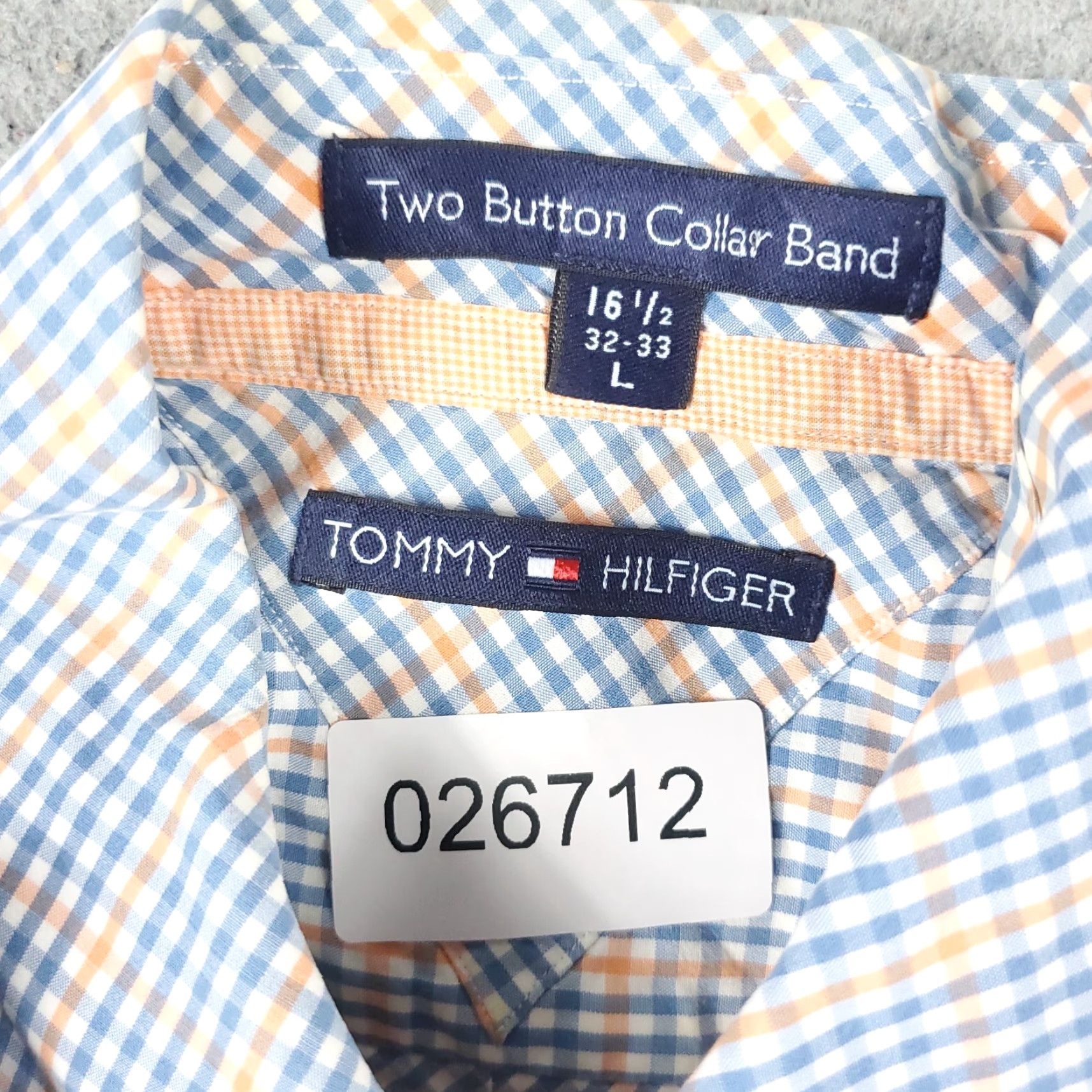 Tommy Hilfiger Tommy Hilfiger Blue Plaid Button-Up Shirt Men's Large Long Sleeve Casual Preppy Size US L / EU 52-54 / 3 - 8 Thumbnail