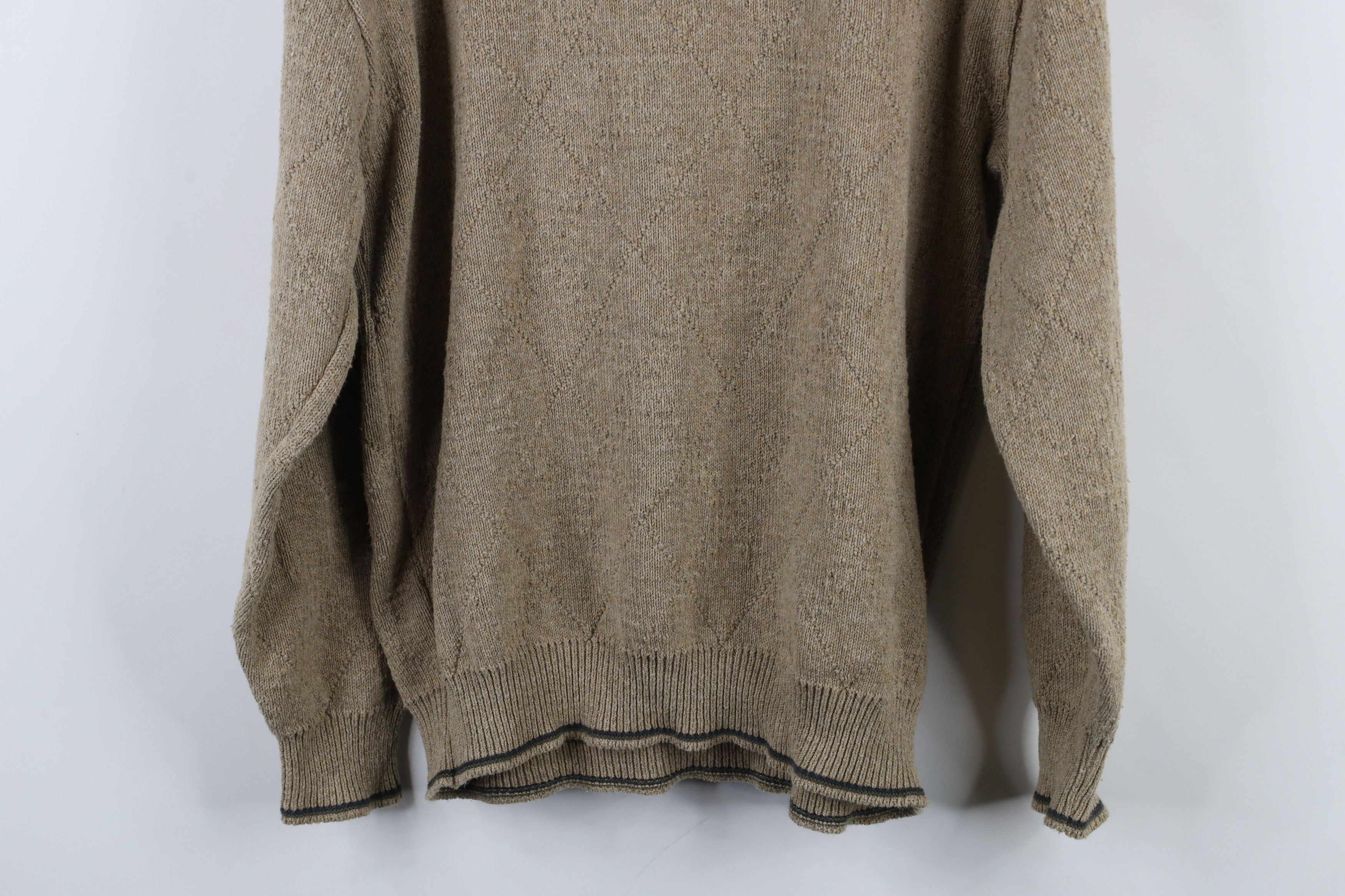 Vintage Vintage 90s Pinnacle Golf Diamond Cotton Knit Sweater USA Size US L / EU 52-54 / 3 - 12 Thumbnail