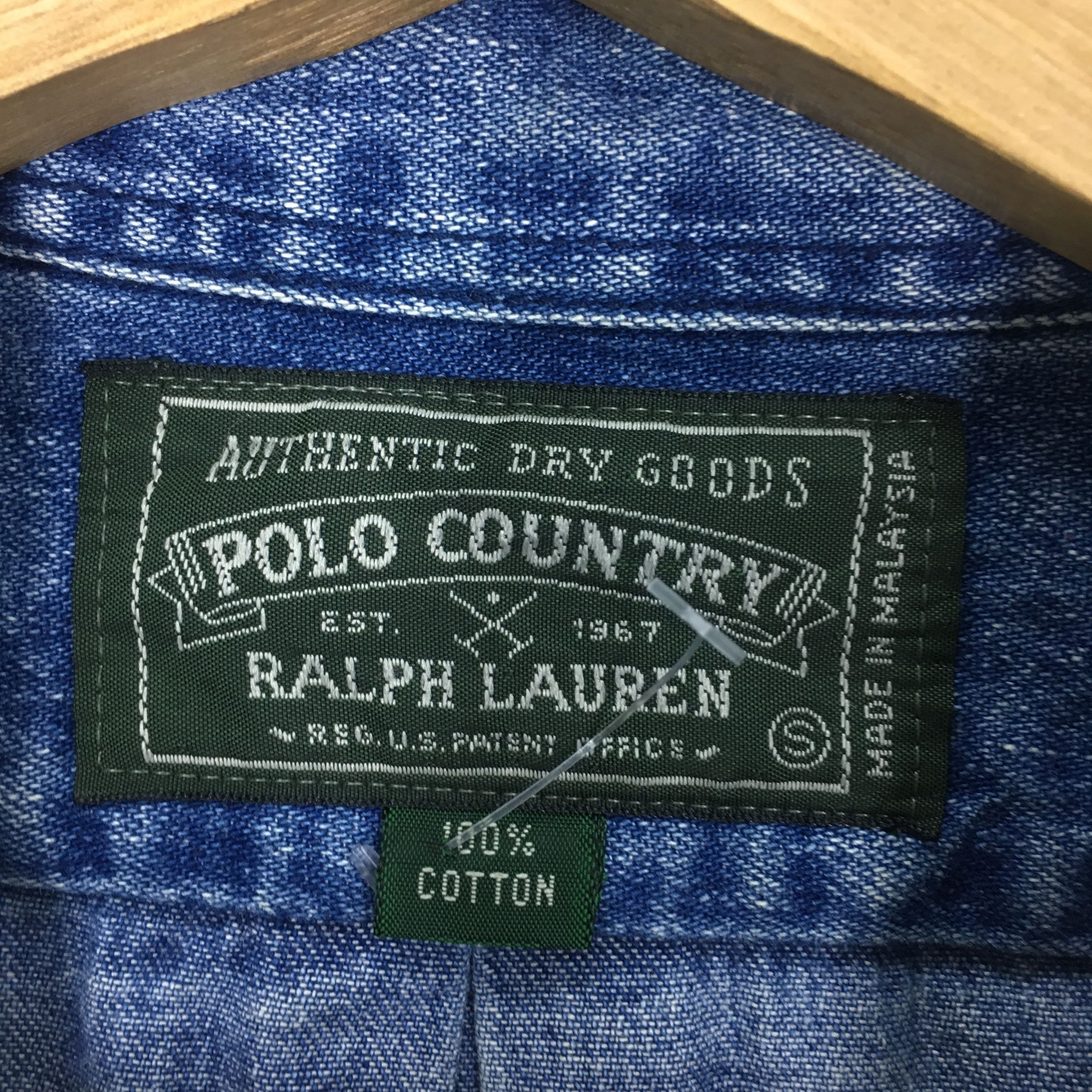Polo Ralph Lauren Vintage 90's Polo Country Ralph Lauren Jeans Shirt - 1841 Size US S / EU 44-46 / 1 - 10 Thumbnail