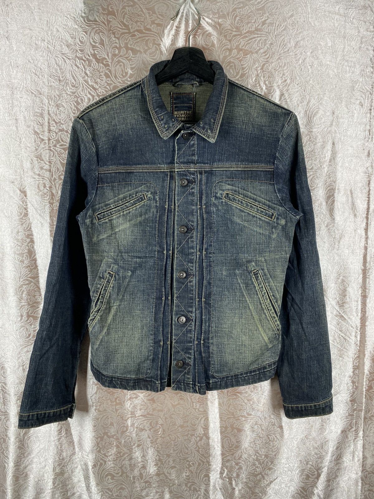 Marithe + Francois Girbaud Marithé François Girbaud Vintage Distressed Denim Jacket Size M / US 6-8 / IT 42-44 - 3 Thumbnail