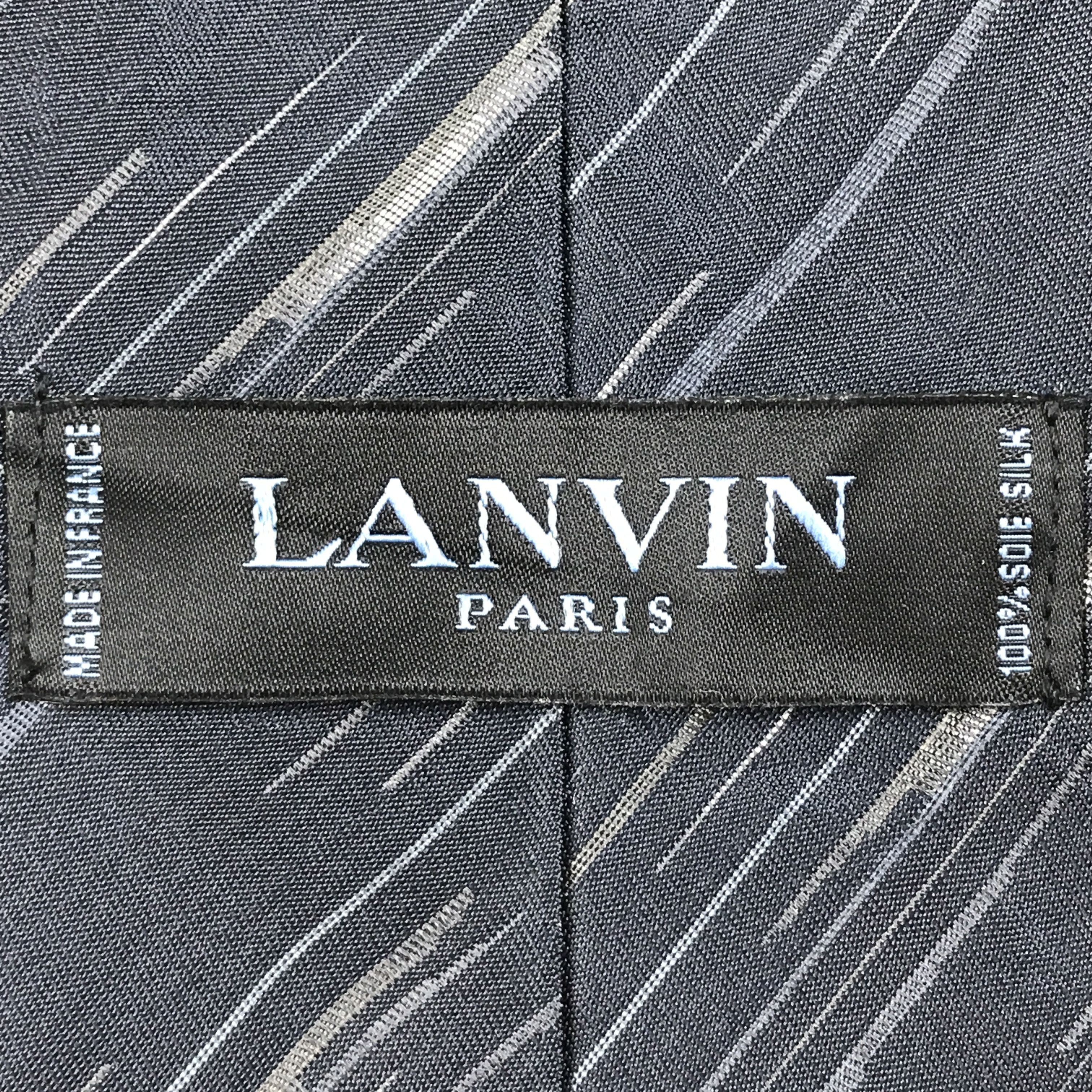 Designer × Lanvin × Vintage Vintage Lanvin Silk Necktie Size ONE SIZE - 6 Thumbnail