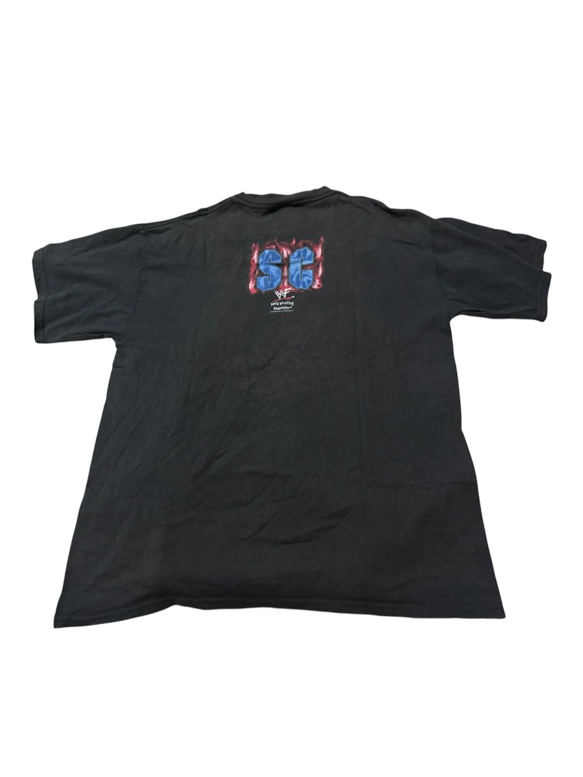 Vintage Vintage 90s WWF Stone Cold 1998 T-Shirt Size US XL / EU 56 / 4 - 2 Thumbnail