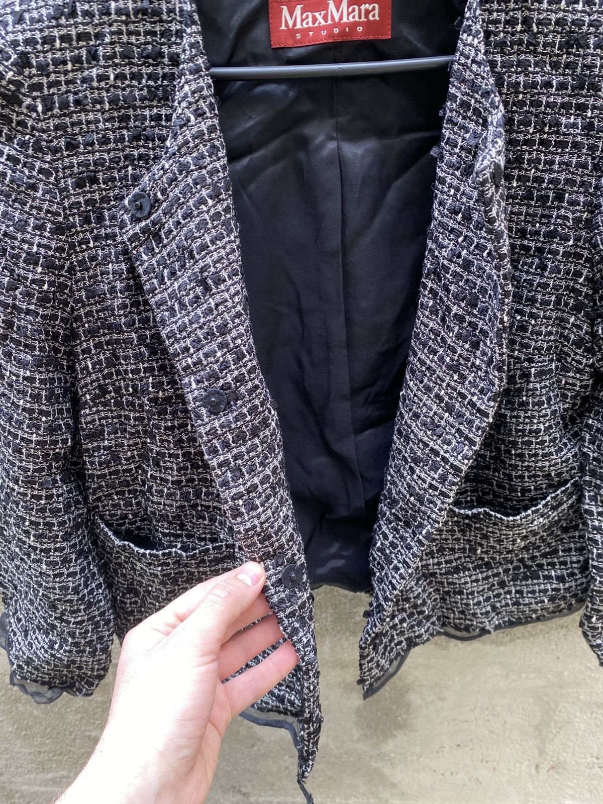 Max Mara Max Mara Studio braided gray Blazer Luxury style Size M / US 6-8 / IT 42-44 - 11 Thumbnail