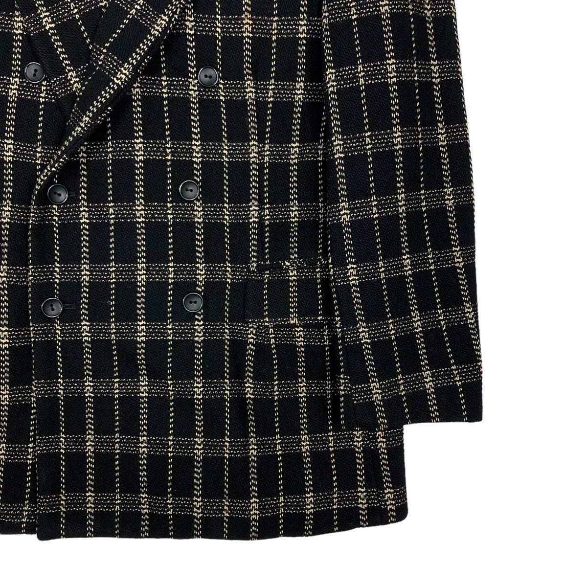 Yohji Yamamoto 🔥VINTAGE YOHJI YAMAMOTO Y’S DOUBLE BREAST JACKET TARTAN Size US S / EU 44-46 / 1 - 6 Thumbnail