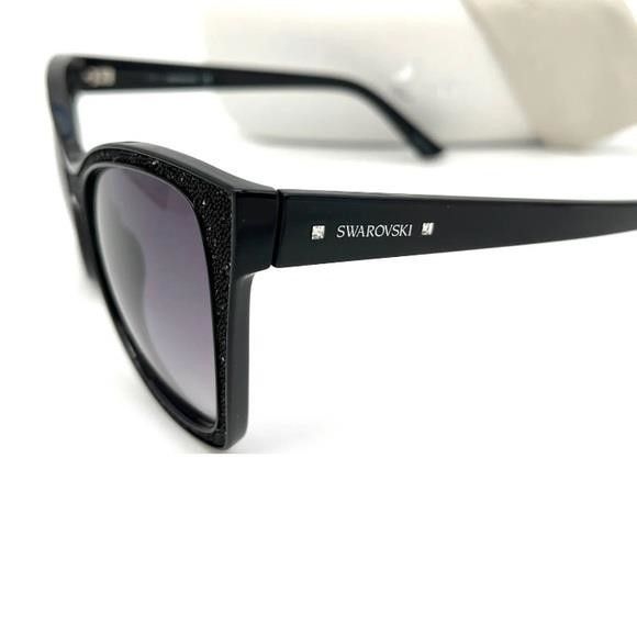 Swarovski SWAROVSKI SK0109 001 Black / Dark Gray 56mm Sunglasses Size ONE SIZE - 7 Thumbnail