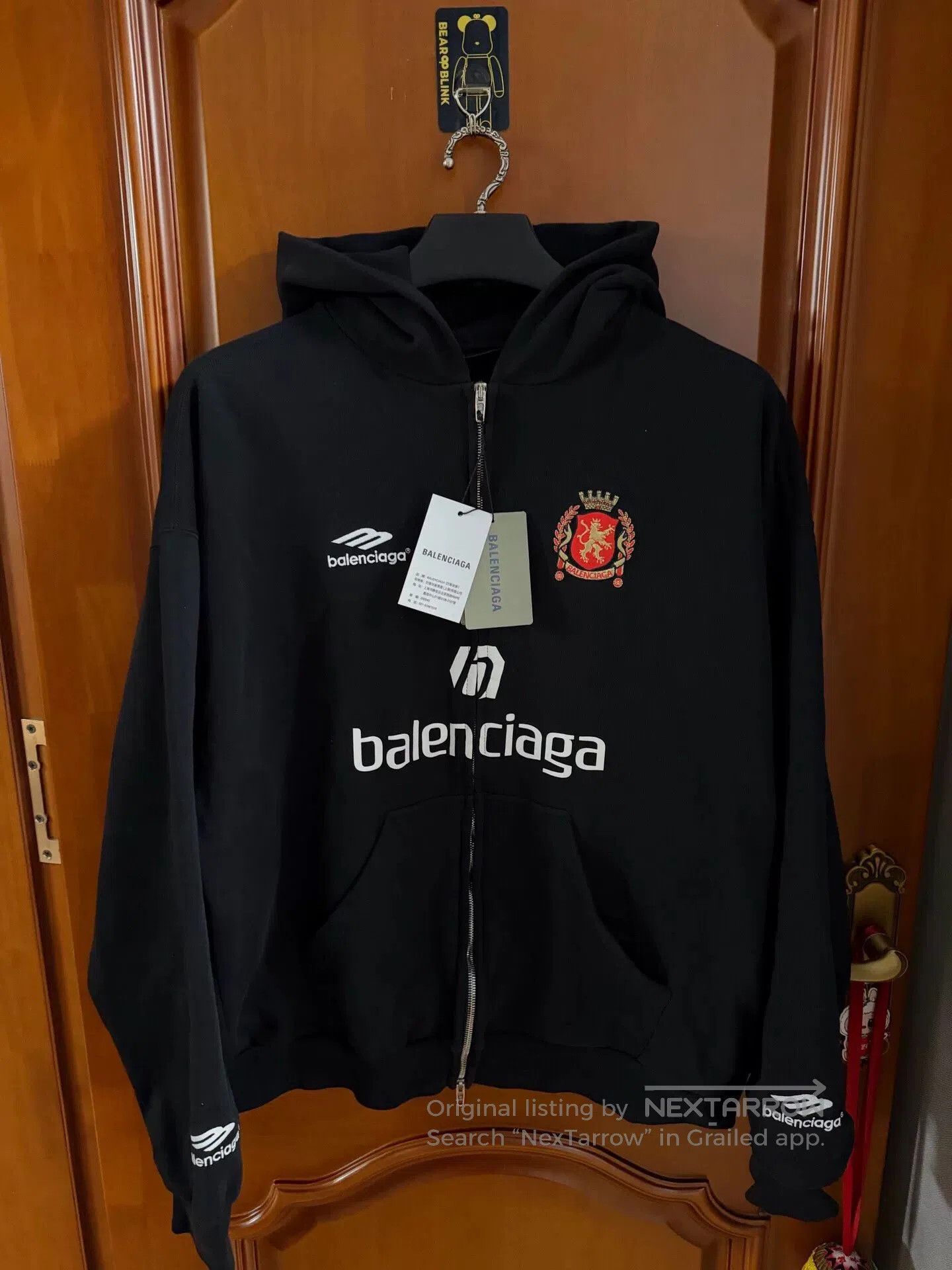 Balenciaga balenciaga paris hooded zip-up jacket. Size US L / EU 52-54 / 3 - 1 Thumbnail
