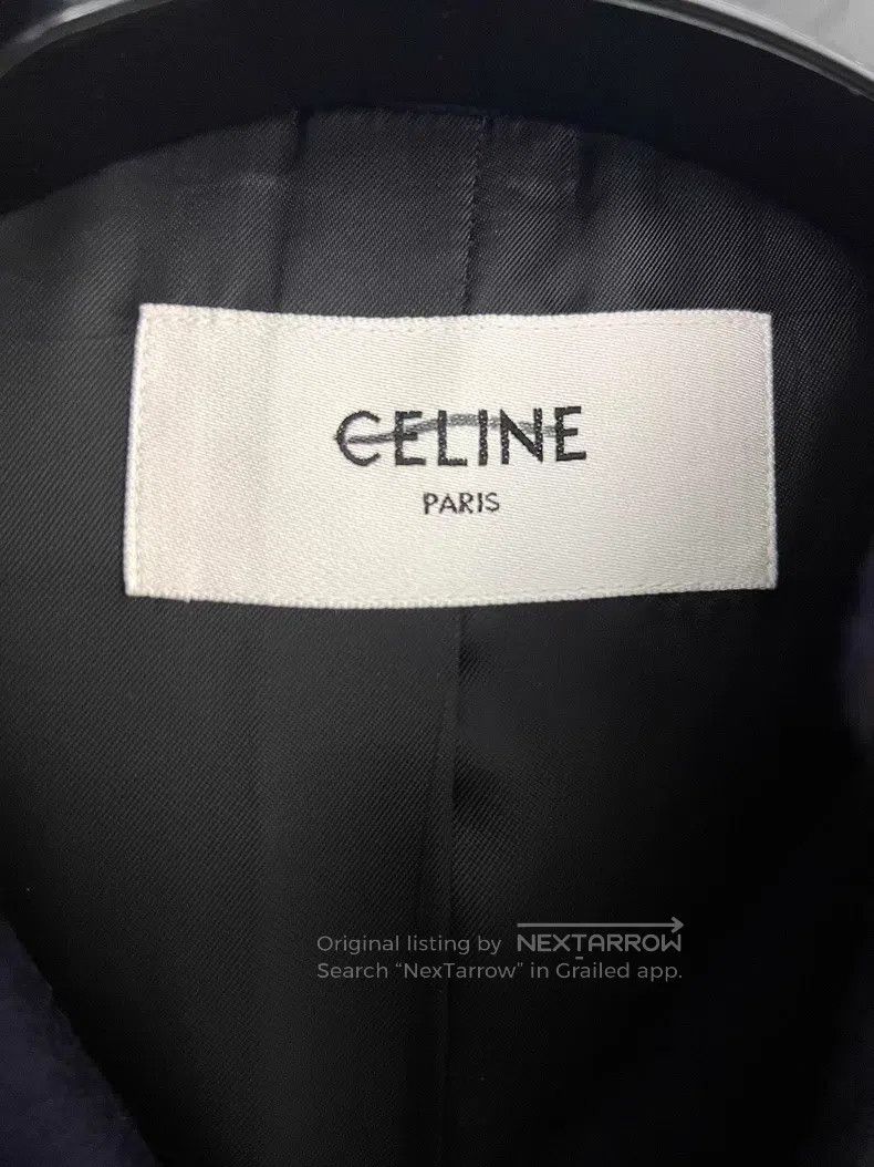 Other CELINE Red Line Gold Buckle Wool Collar Jacket Size XXS / US 00 / IT 34 - 5 Thumbnail