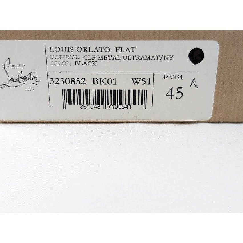 Christian Louboutin o1rshd1 Louis Orlato Flat Hi-Top Sneakers in Black Size US 12 / EU 45 - 18 Thumbnail