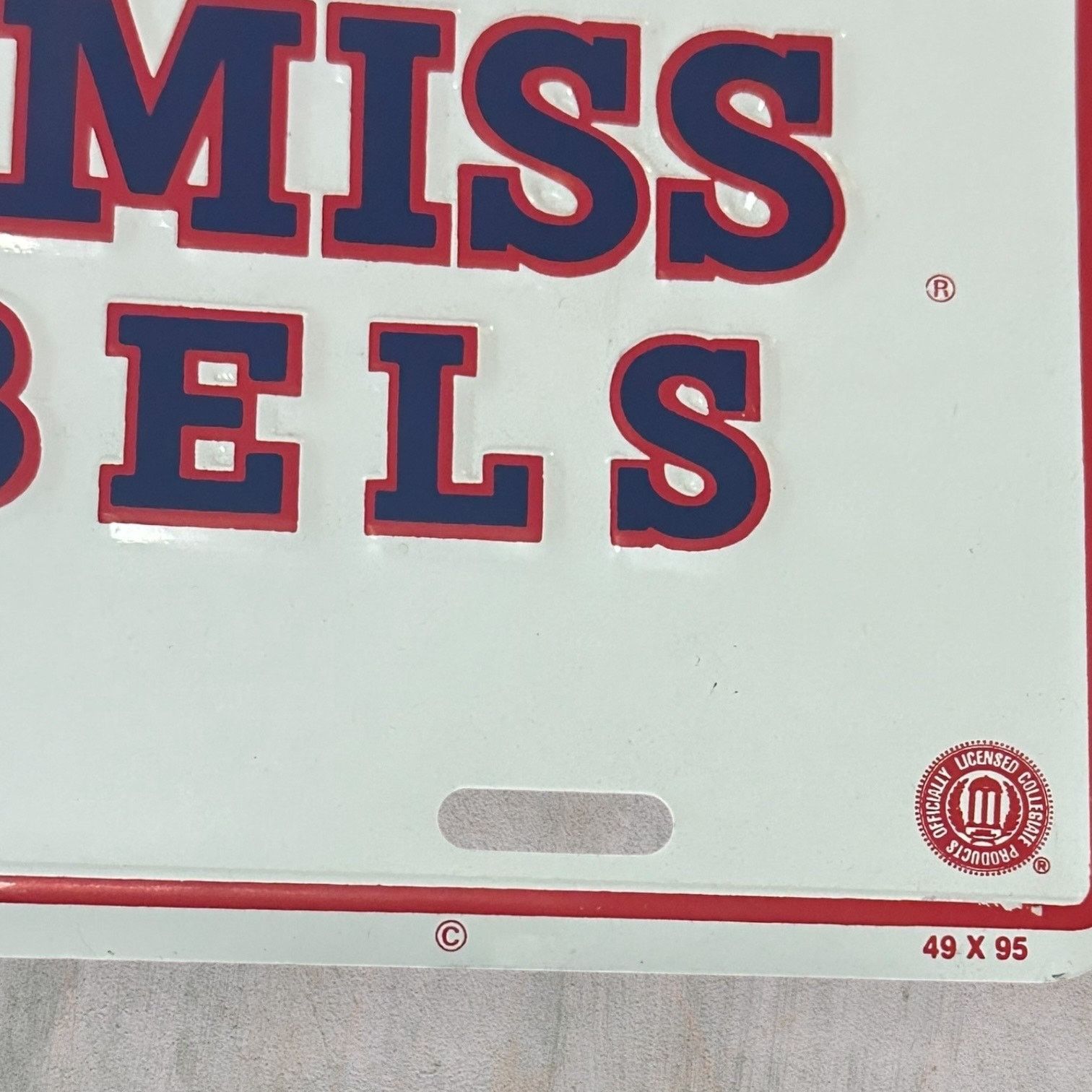 Other Ole miss Colonel Reb front tag plate Size ONE SIZE - 2 Thumbnail