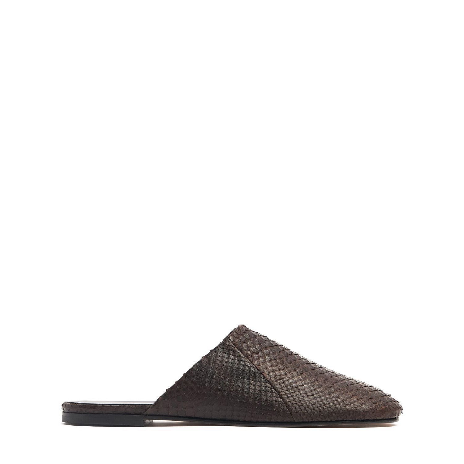 JUDE Floor Dark Brown Leather Flats New & Authentic (Women's