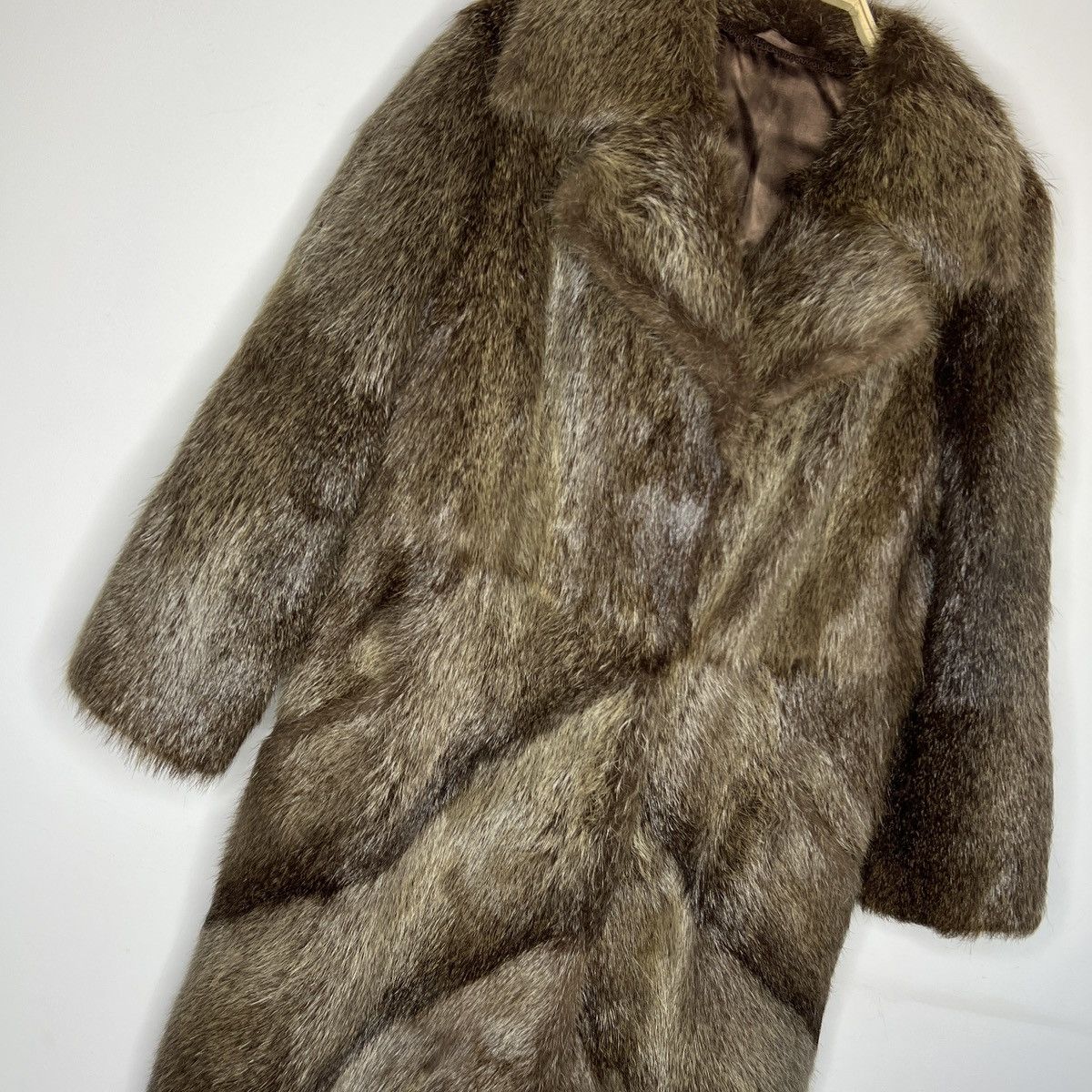 90s Vintage Real Rabbit Fur Coat Jacket Heavy Opium Punk Y2K