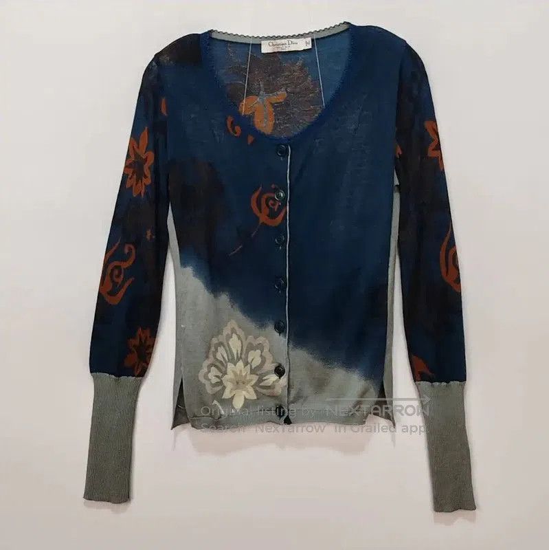 Dior Dior Women's Blue Wool Cardigan . Size S / US 4 / IT 40 - 1 Thumbnail