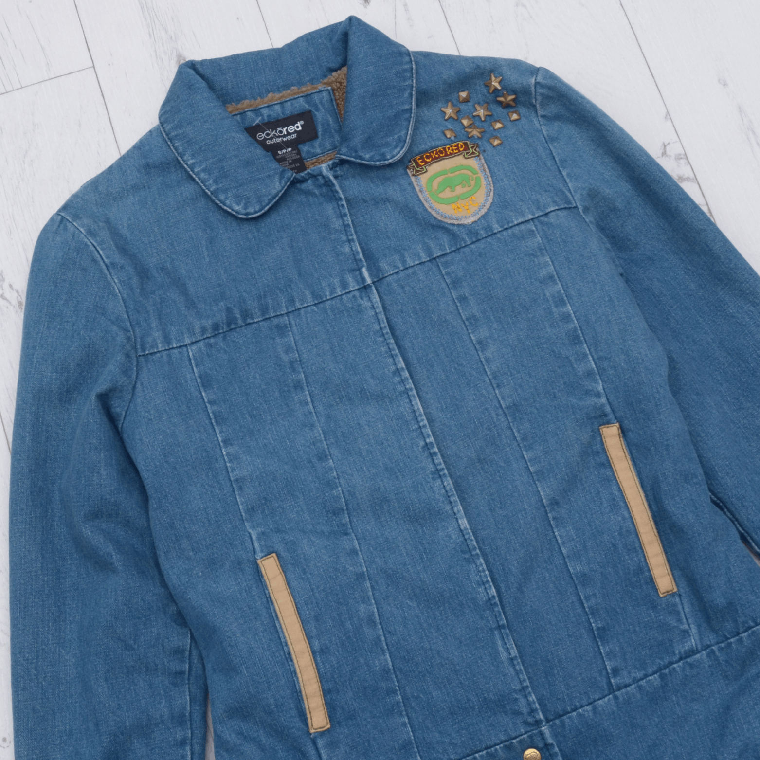 Ecko Unltd. × Vintage RARE Y2K VINTAGE ECKO UNLTD RED DENIM JACKET Size s Size S / US 4 / IT 40 - 3 Thumbnail