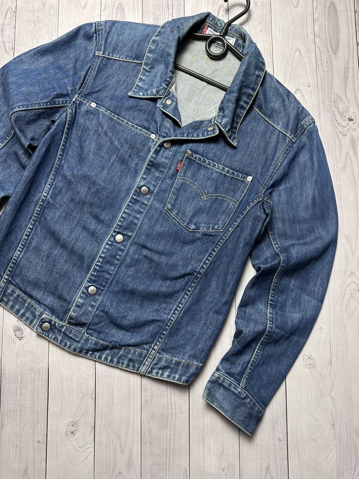 Levi's Vintage Levis Denim Jacket logo size S pocket rare Size US S / EU 44-46 / 1 - 2 Thumbnail