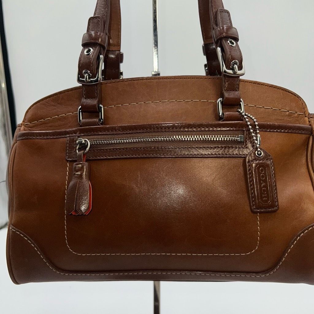 Coach Coach Hamilton Medium Cognac Leather Satchel Size ONE SIZE - 2 Thumbnail