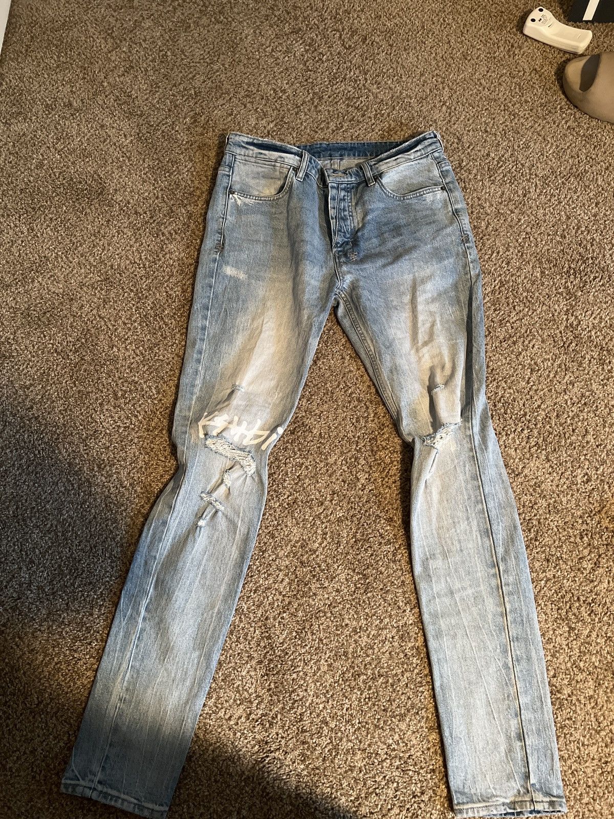 Ksubi KSUBI Light Blue Van Winkle Jeans Size US 34 / EU 50 - 1 Thumbnail