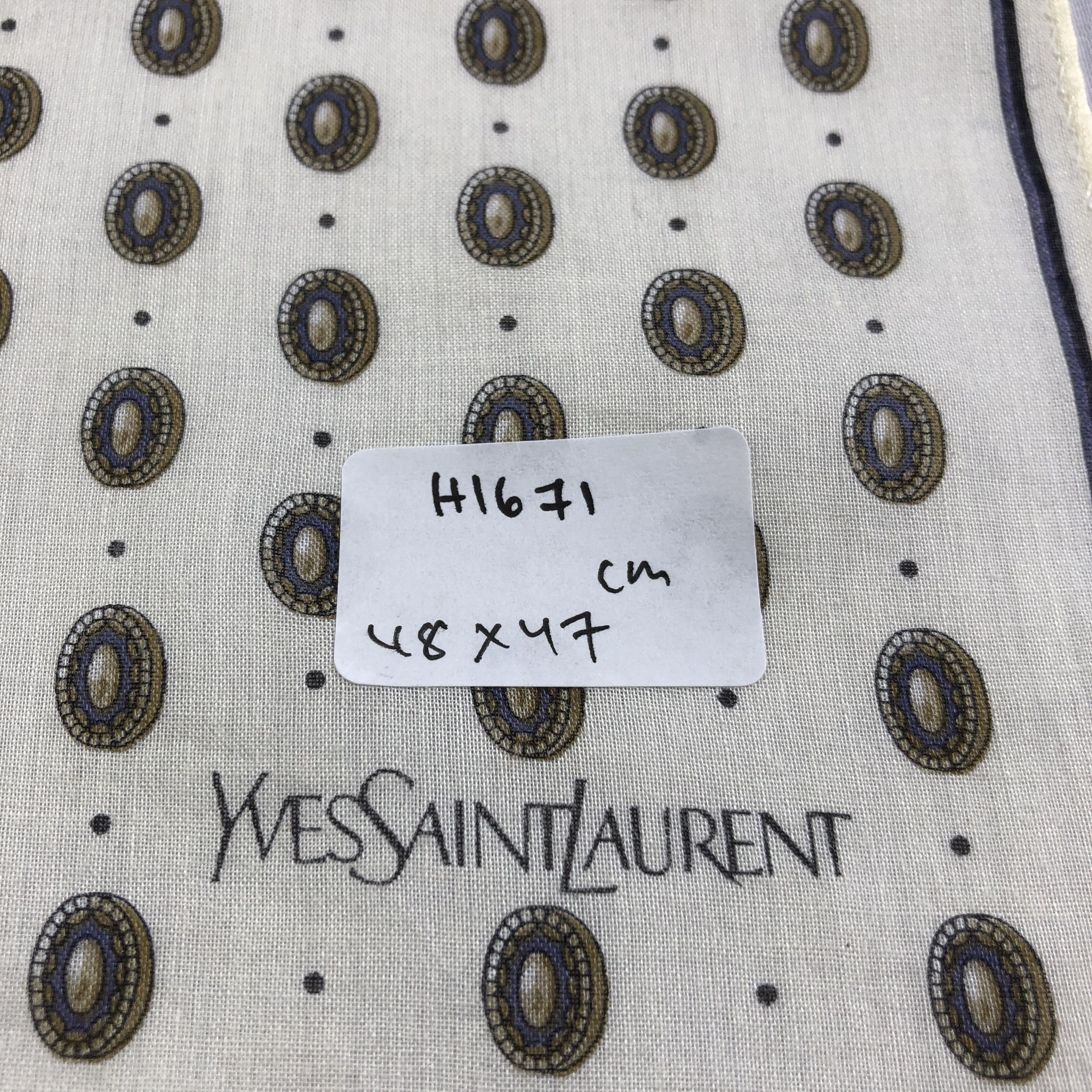 Yves Saint Laurent YSL Handkerchief Neckerchief Bandana H1671 Size ONE SIZE - 7 Thumbnail