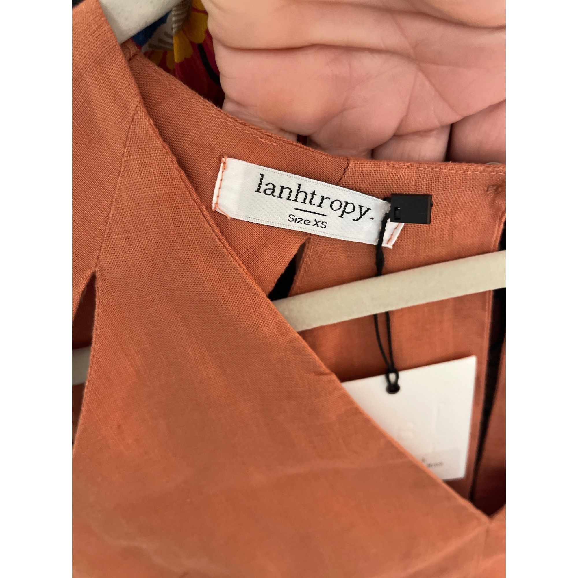 Other Lanhtropy Womens Top Size XS Brown Pearl Cut Outs Size XS / US 0-2 / IT 36-38 - 3 Thumbnail