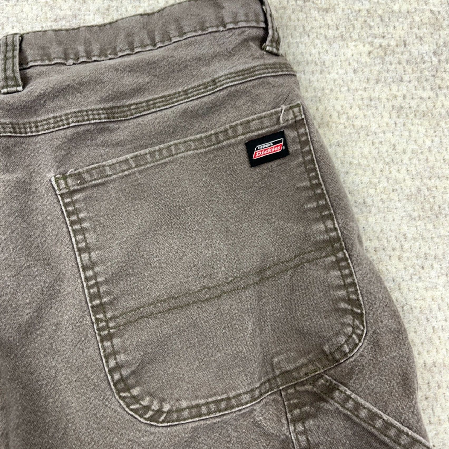Dickies VINTAGE Dickies Carpenter Pants Men 36x30 Brown Canvas Workwear 5-Pocket Relaxed Straight Size US 36 / EU 52 - 6 Thumbnail