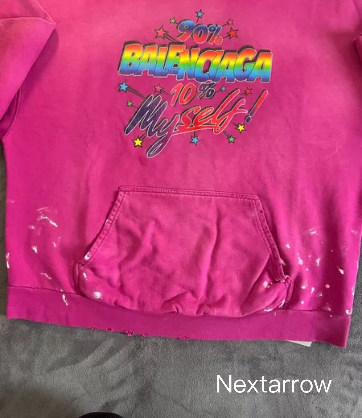 Balenciaga Balenciaga rainbow letter logo hoodie Size US M / EU 48-50 / 2 - 2 Thumbnail