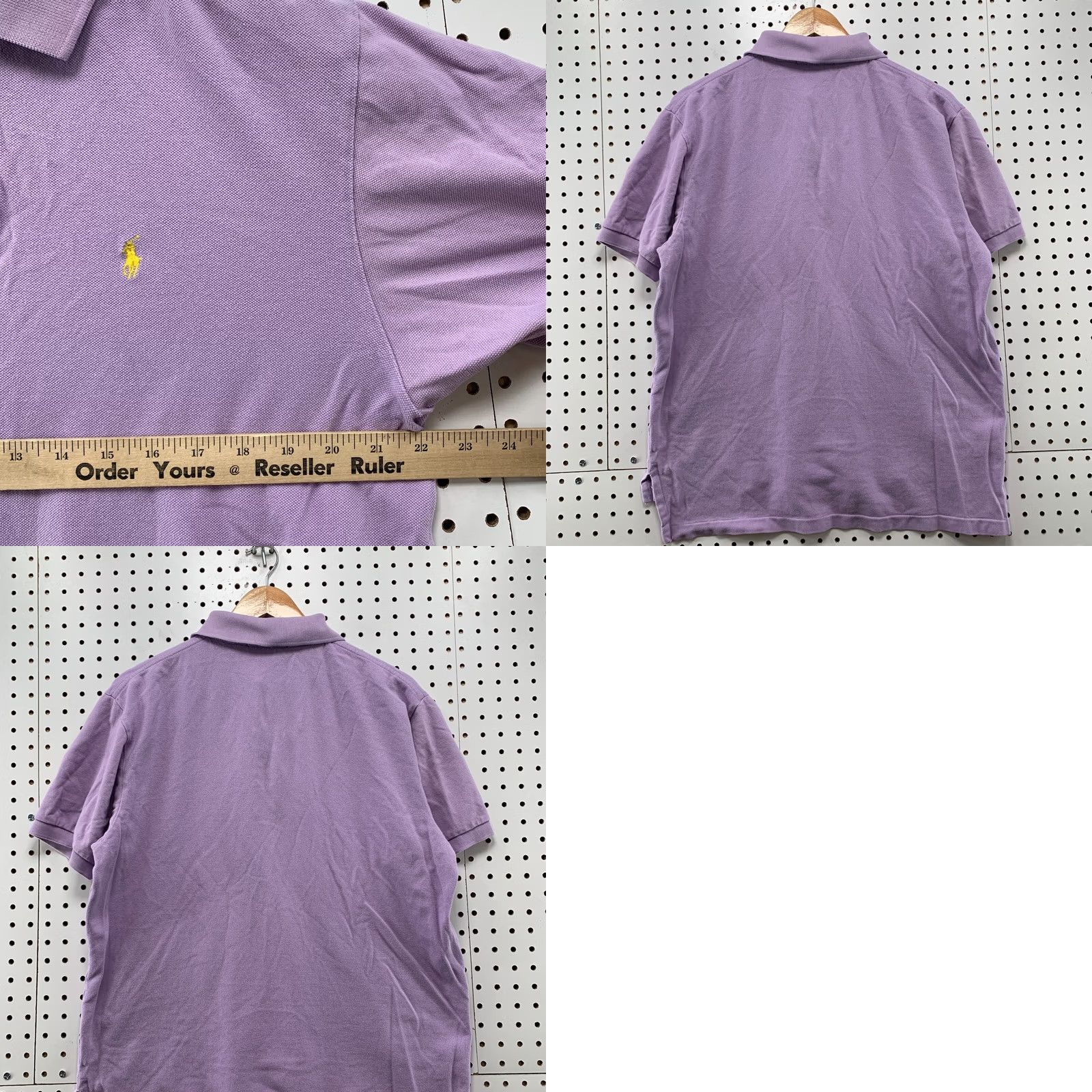 Ralph Lauren Ralph Lauren Polo Shirt Men L Purple Yellow Pony Collared Short Sleeve Size US L / EU 52-54 / 3 - 9 Thumbnail