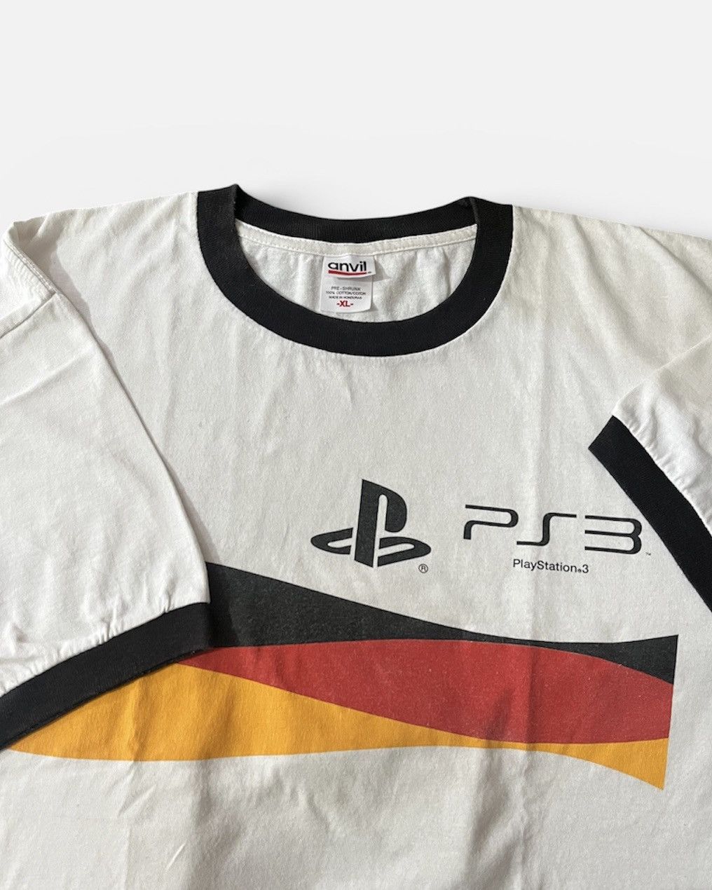 Playstation Vintage PlayStation 3 Logo Promo Tshirt Ringger Tee Size US XL / EU 56 / 4 - 1 Thumbnail