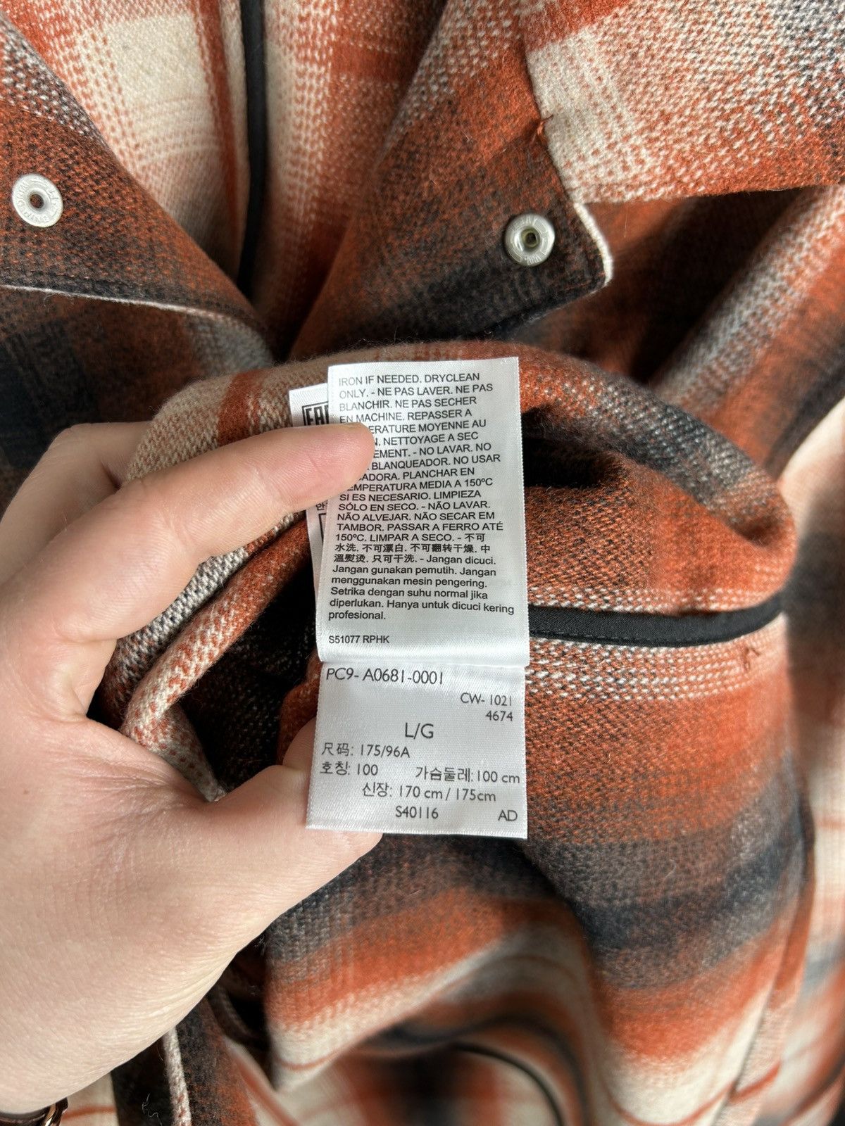 Levi's Levi’s Portola Chore Coat Wool Blend Plaid Flannel Snap Size US L / EU 52-54 / 3 - 12 Thumbnail