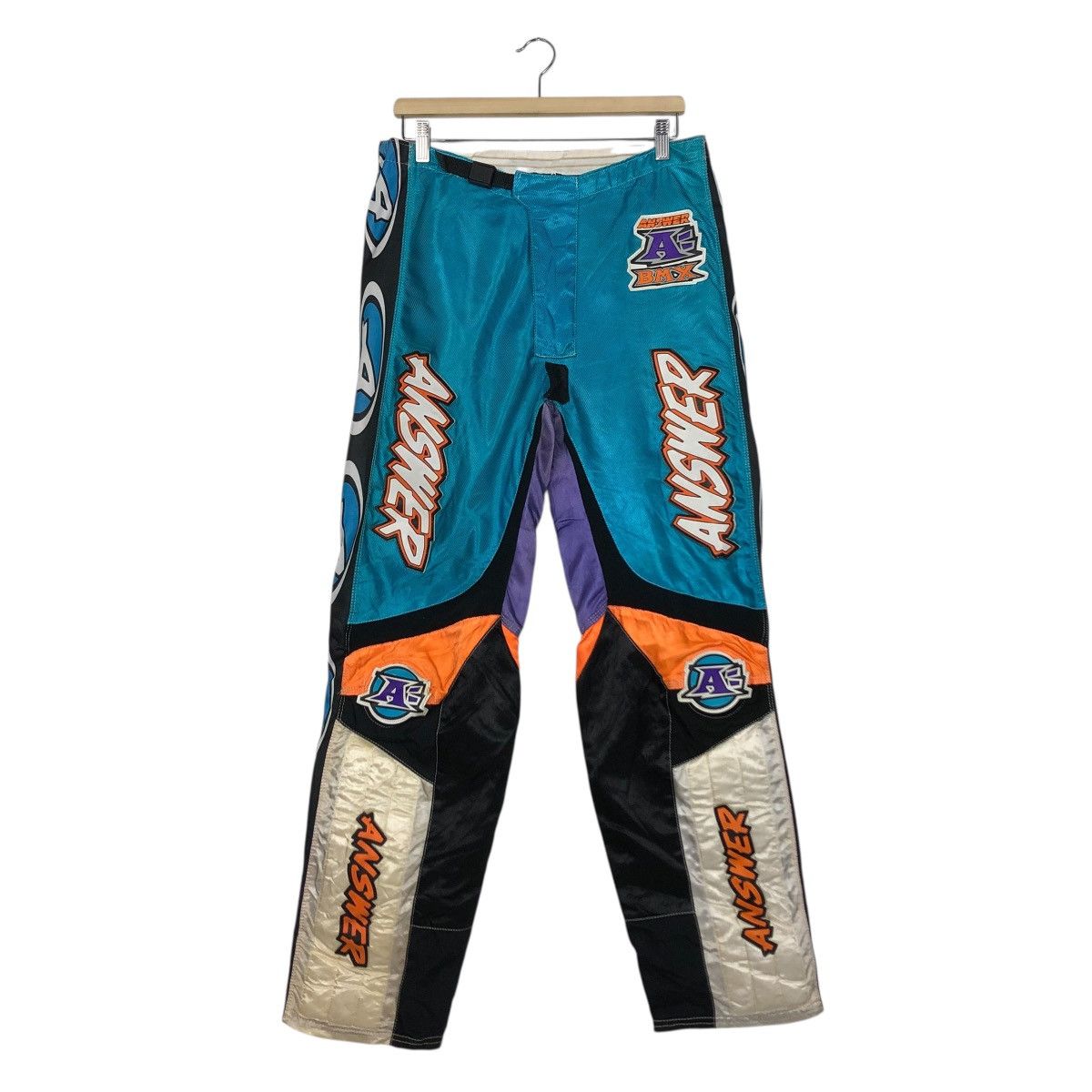Japanese Brand 🔥VINTAGE PANTS MOTORCROSS RACING ANSWER ISSEY MIYAKE Size US 31 - 3 Thumbnail