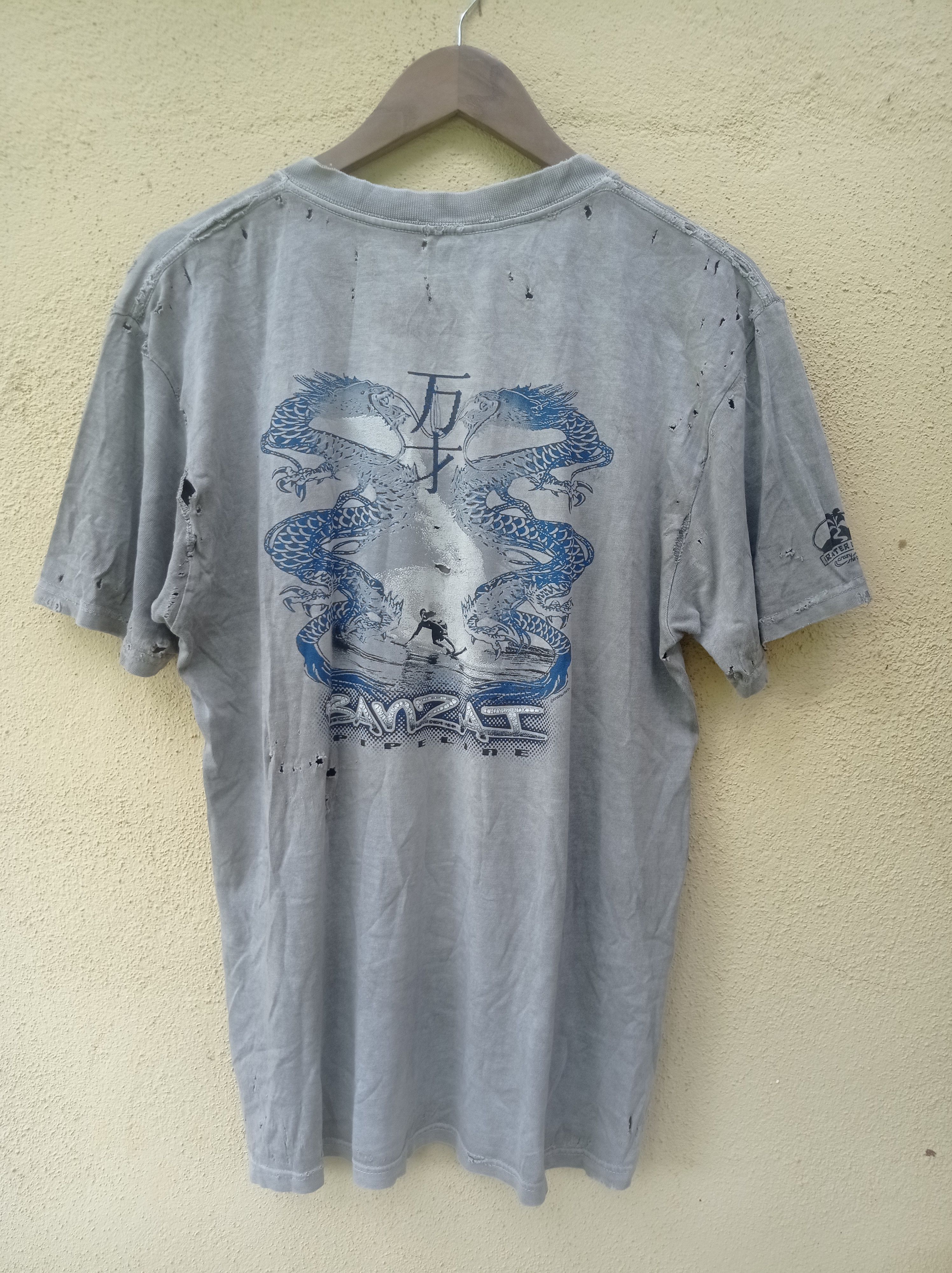 Vintage Destress faded crazy shirts banzai dragon Hawaii surf #GL54 Size US M / EU 48-50 / 2 - 1 Thumbnail