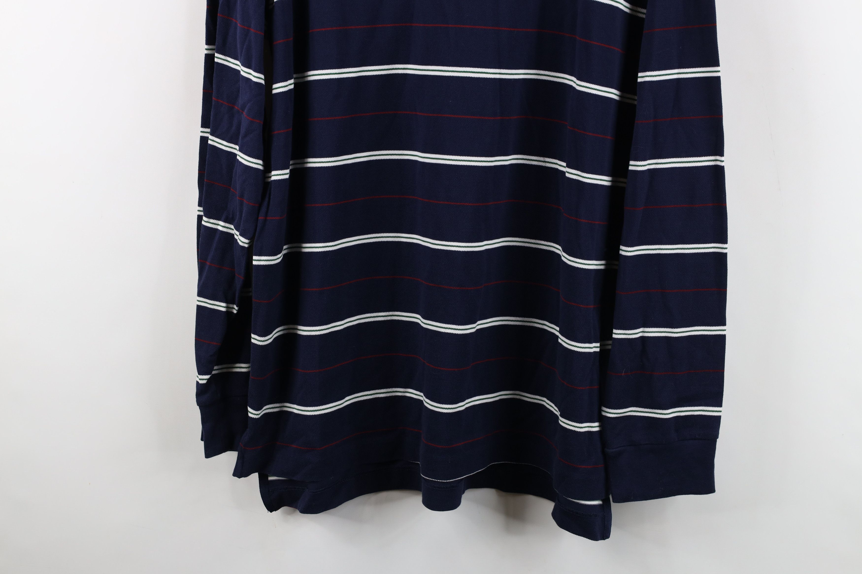 Ralph Lauren Vintage 90s Ralph Lauren Pima Cotton Long Sleeve Rugby Polo Size US M / EU 48-50 / 2 - 3 Thumbnail