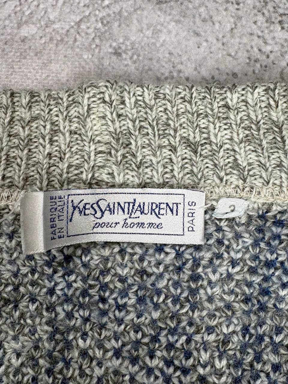Vintage × Yves Saint Laurent Yves Saint Laurent Womens Vintage Wool Cardigan Rare 80s 90s Size M / US 6-8 / IT 42-44 - 4 Thumbnail