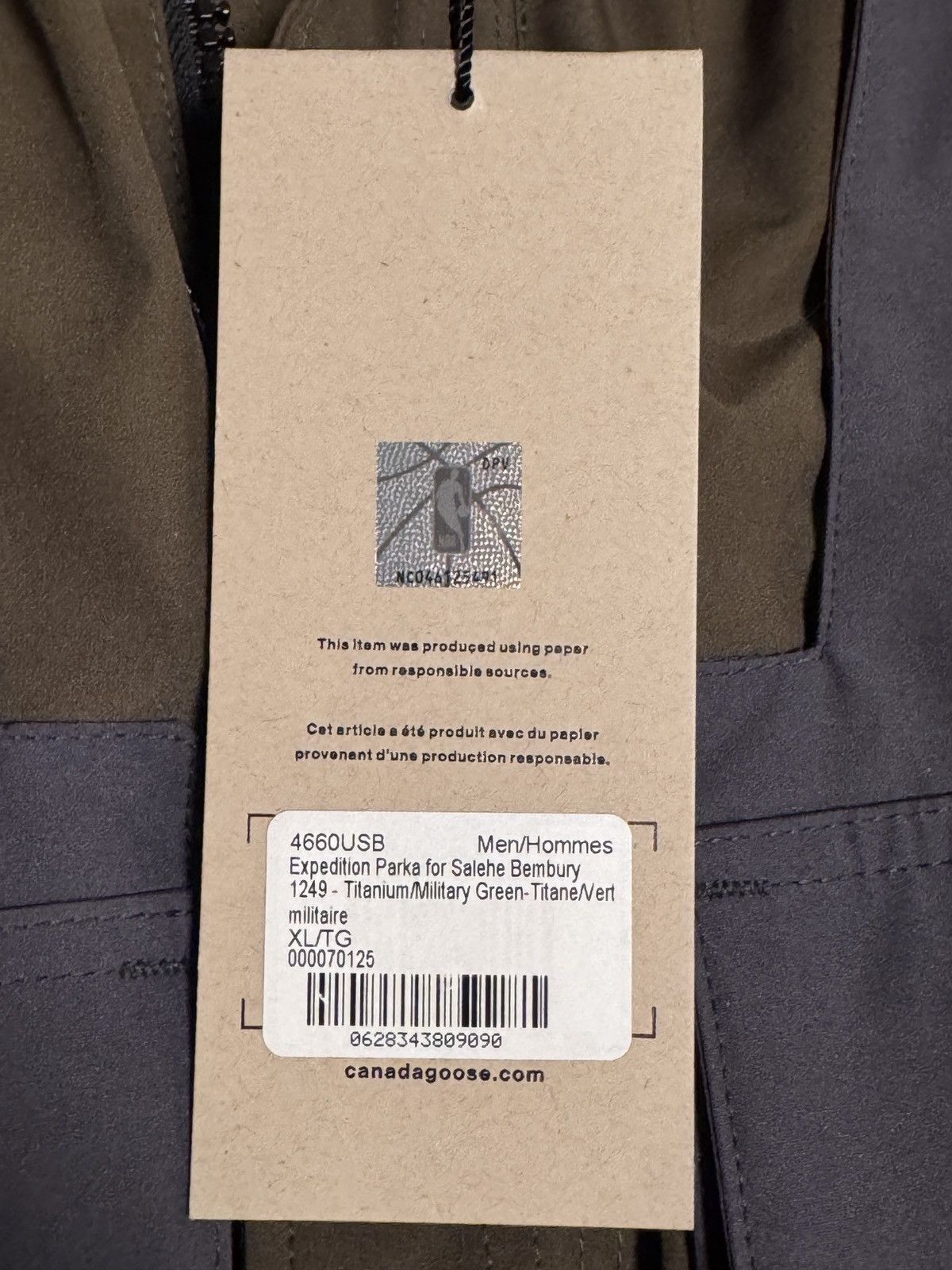 Canada Goose × NBA × Salehe Bembury Limited edition Canada Goose x Salehe Bembury x NBA Size US XL / EU 56 / 4 - 5 Thumbnail