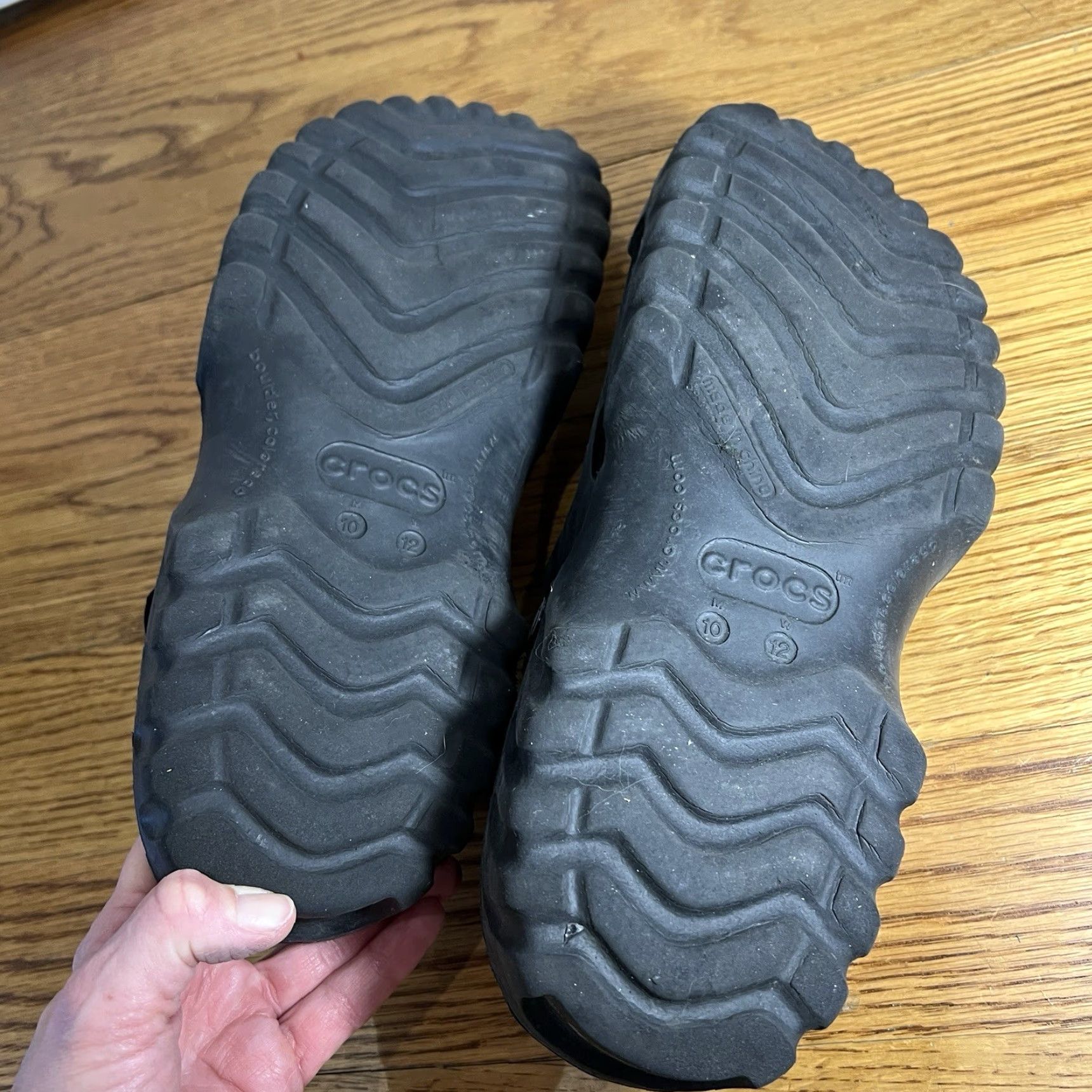 Crocs VINTAGE Crocs Offroad Sports Clogs Men’s Rubber Slip-On Casual Size 12 Black Size US 12 / EU 45 - 7 Thumbnail