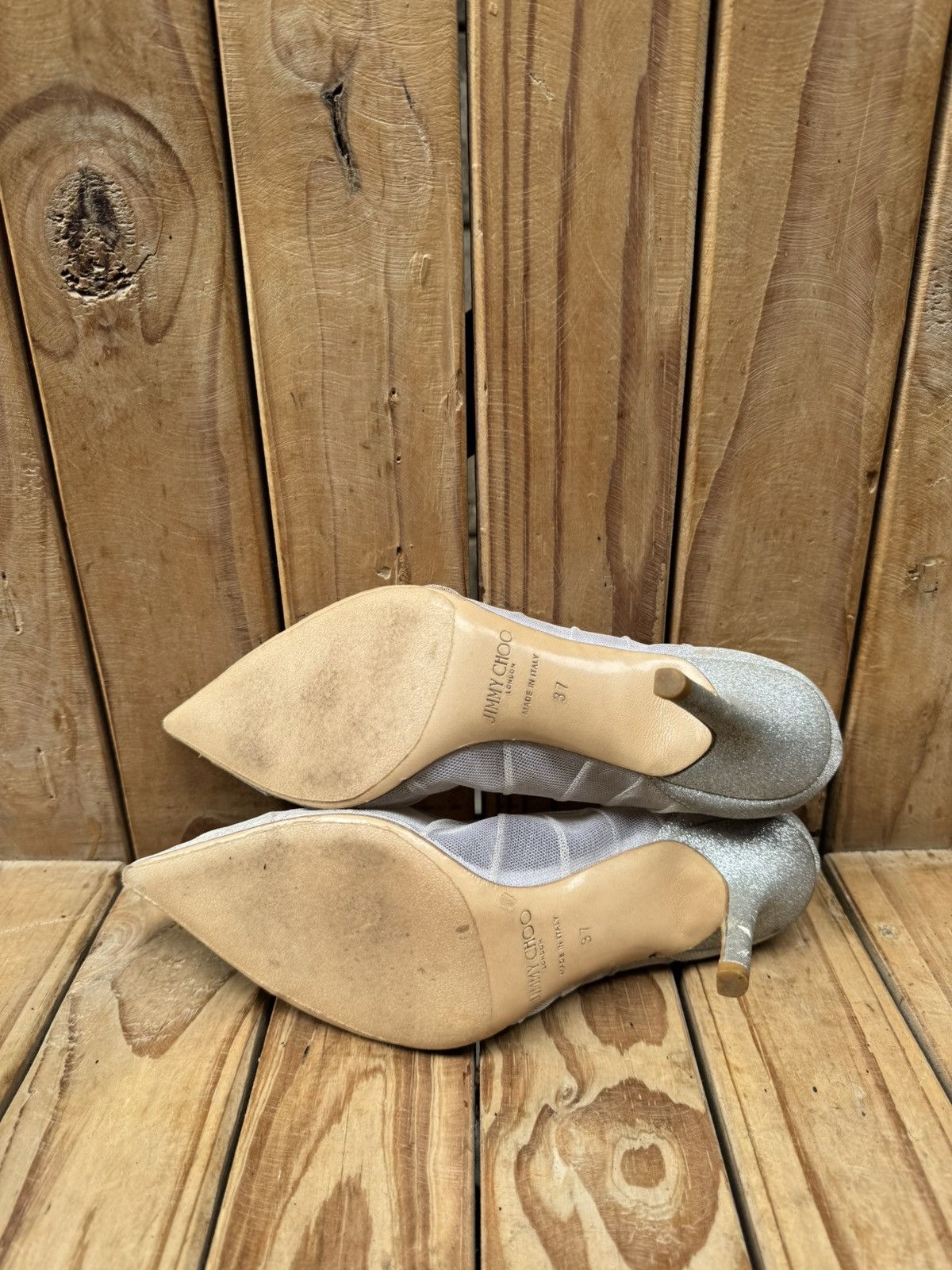 Jimmy Choo Jimmy choo Women’s fabric glitter pumps size EUR 37 US 7 Size US 7 / IT 37 - 9 Thumbnail
