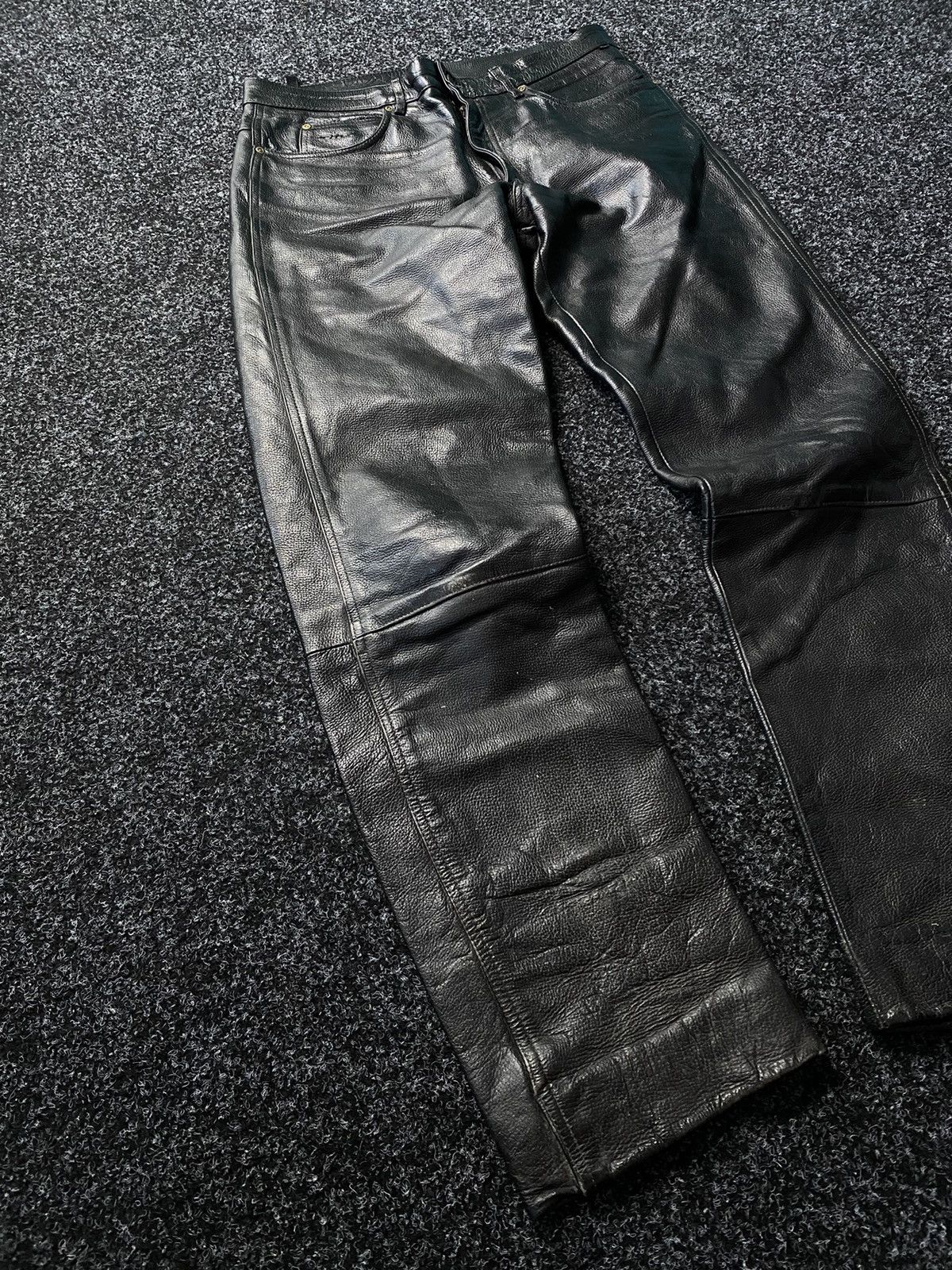 Leather Difi Leather Moto Biker Racing Pants Opium y2k Size US 33 - 2 Thumbnail