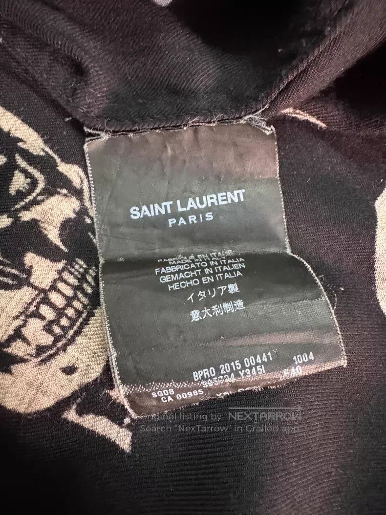 Saint Laurent Paris Saint Laurent Paris Skull Shirt F40 i Size S / US 4 / IT 40 - 6 Thumbnail