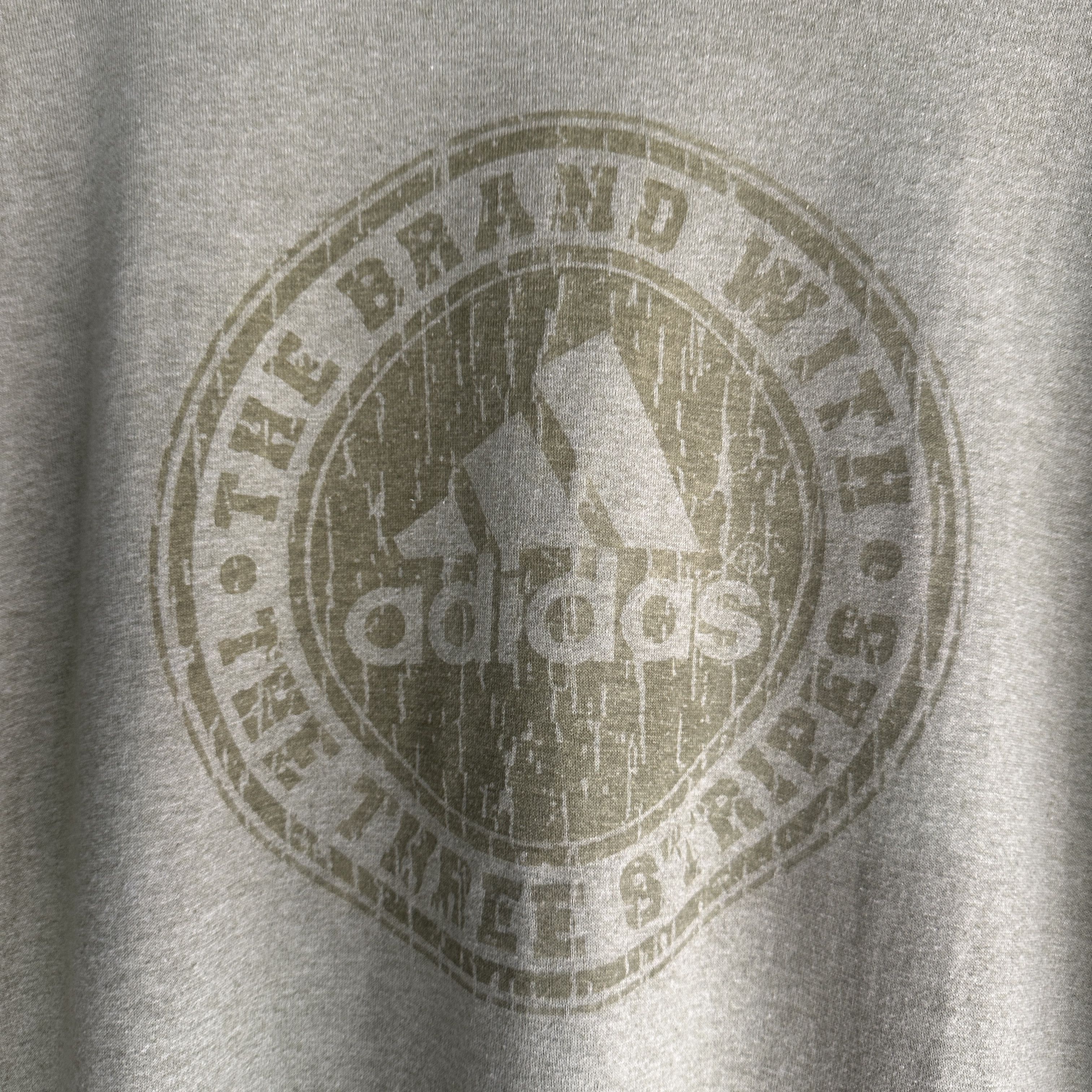 Adidas Vintage Adidas T Shirt The Brand With The Three Stripes Size US XL / EU 56 / 4 - 5 Thumbnail