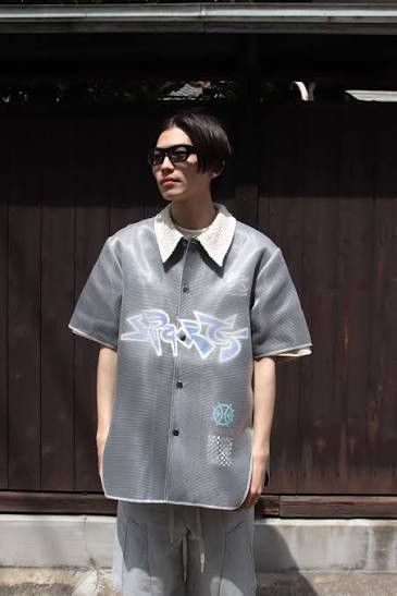 Namesake Euphoric Black Bill Warm Up Layered Shirt Black, Men's — image 5 of 6